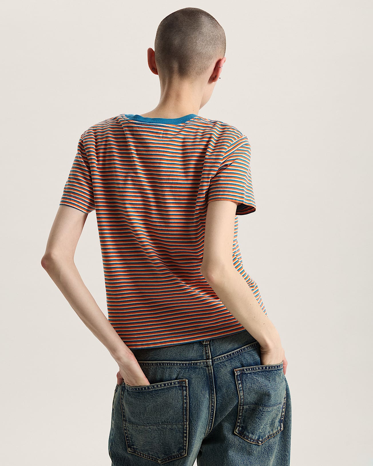 Salton Stripe Tee VANS Blauw ALT3