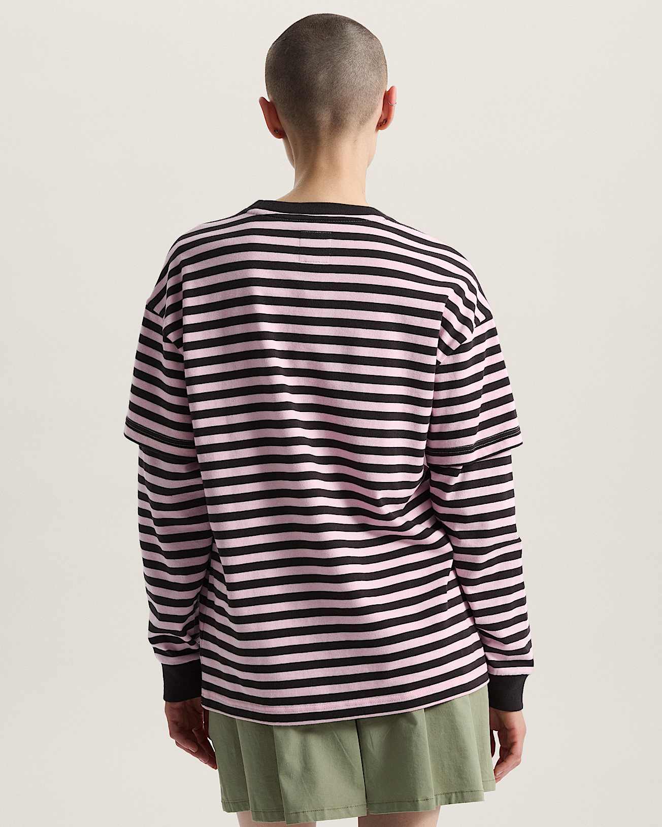 Twofer Long Sleeve TShirt VANS Pink ALT3