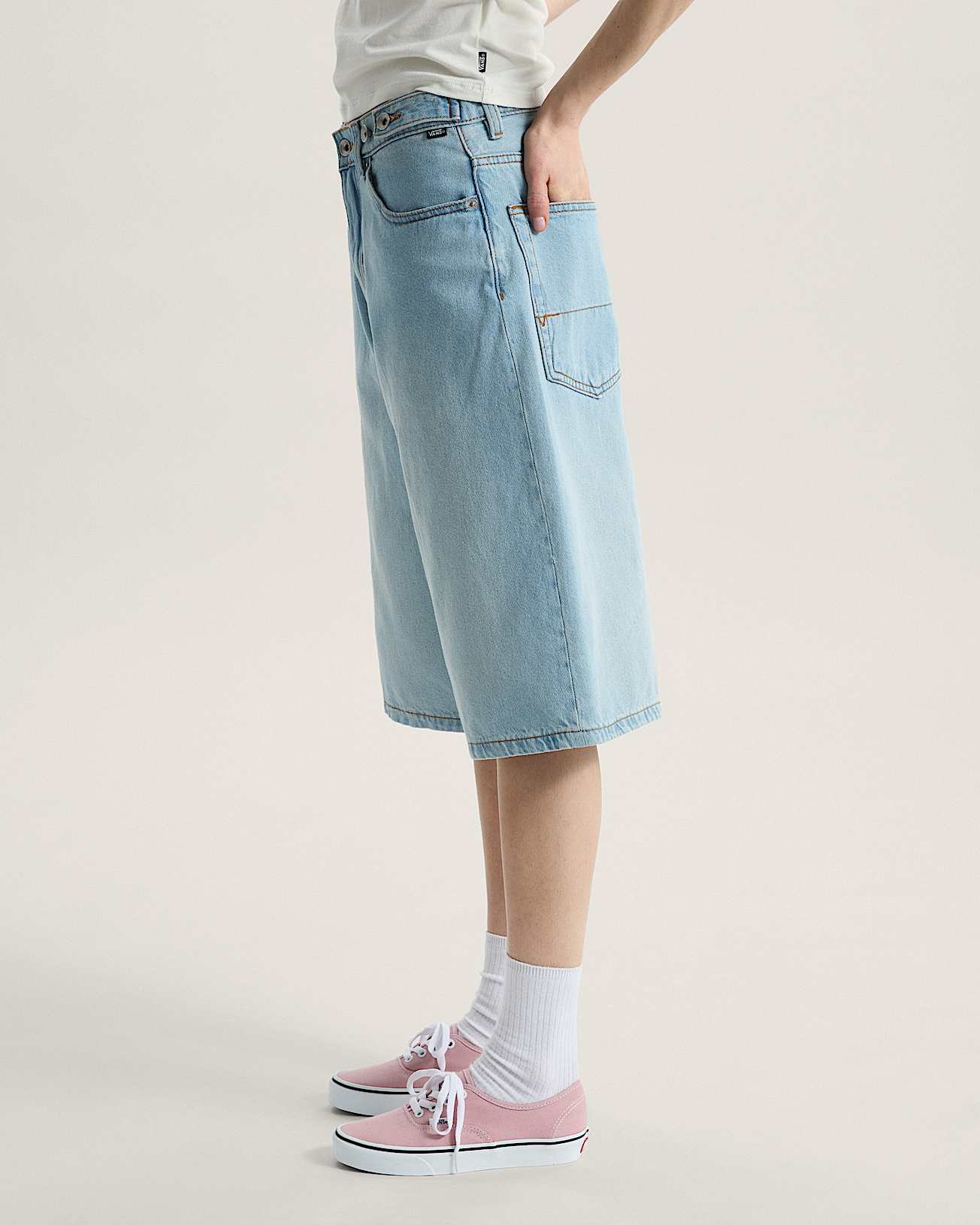 Cinched Check5 BaggyShorts VANS Blau ALT4