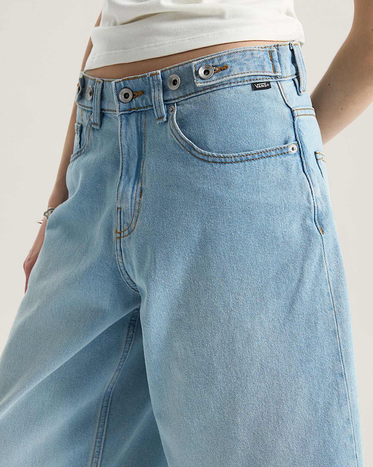 Cinched Check5 BaggyShorts VANS Blau ALT6