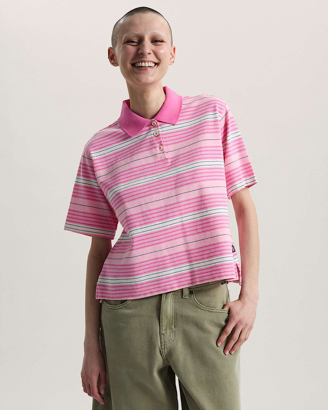 Swing Knit Polohemd VANS Rosa ALT2
