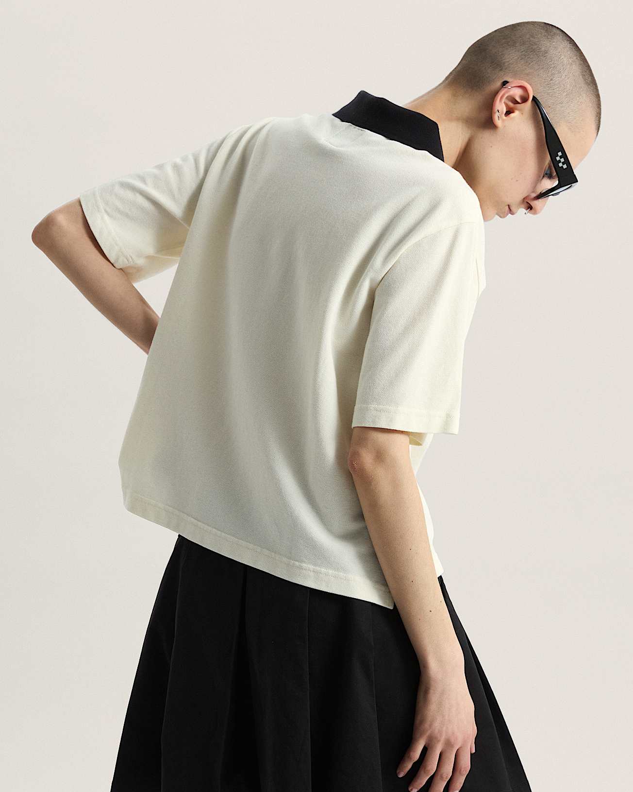 Swing Knit Polohemd VANS Wei ALT3