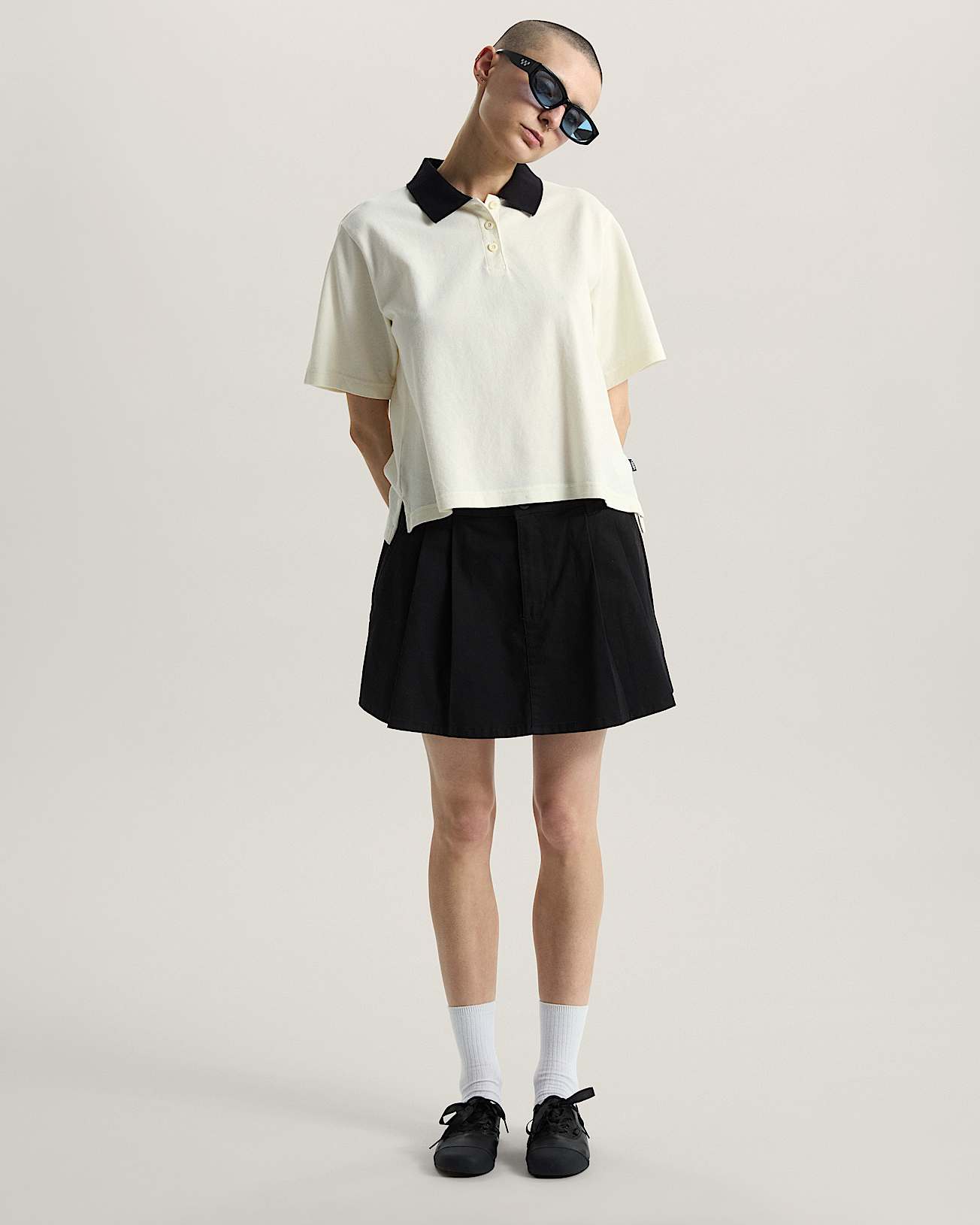 Swing Knit Polohemd VANS Wei ALT5