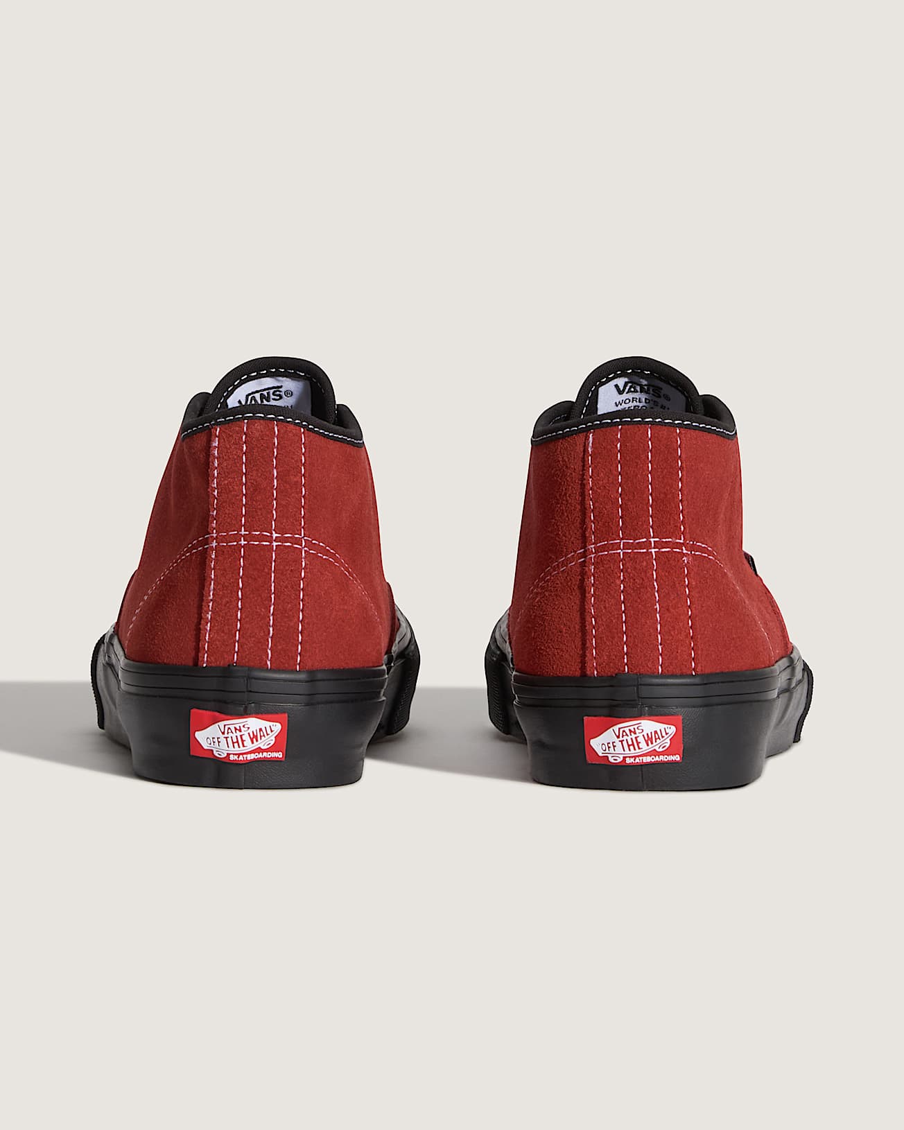 Skate Authentic Mid Schuhe VANS Rot ALT3