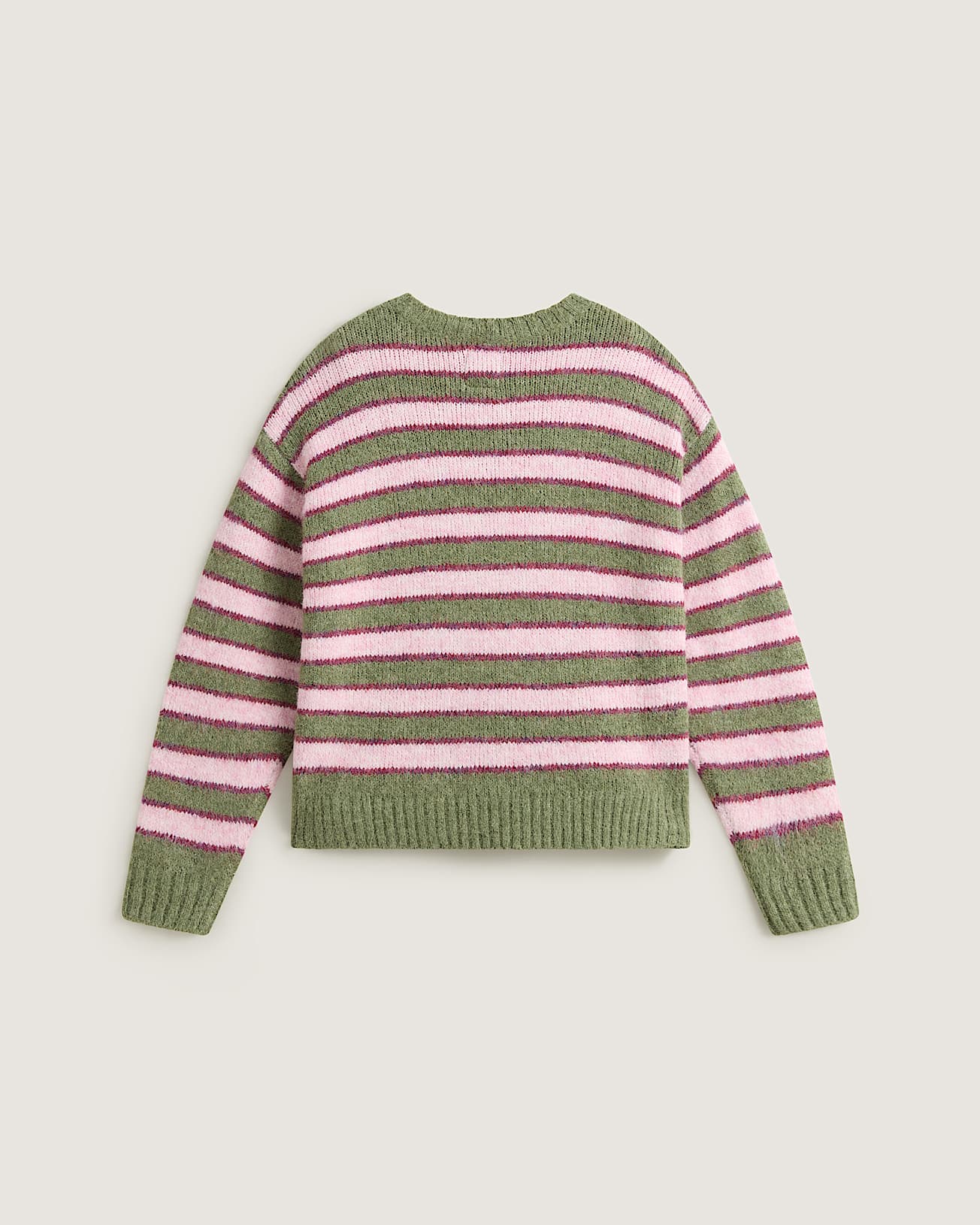 Rollins Stripe Sweater Green BalsamMystcMlbry VANS GreenPurple ALT1