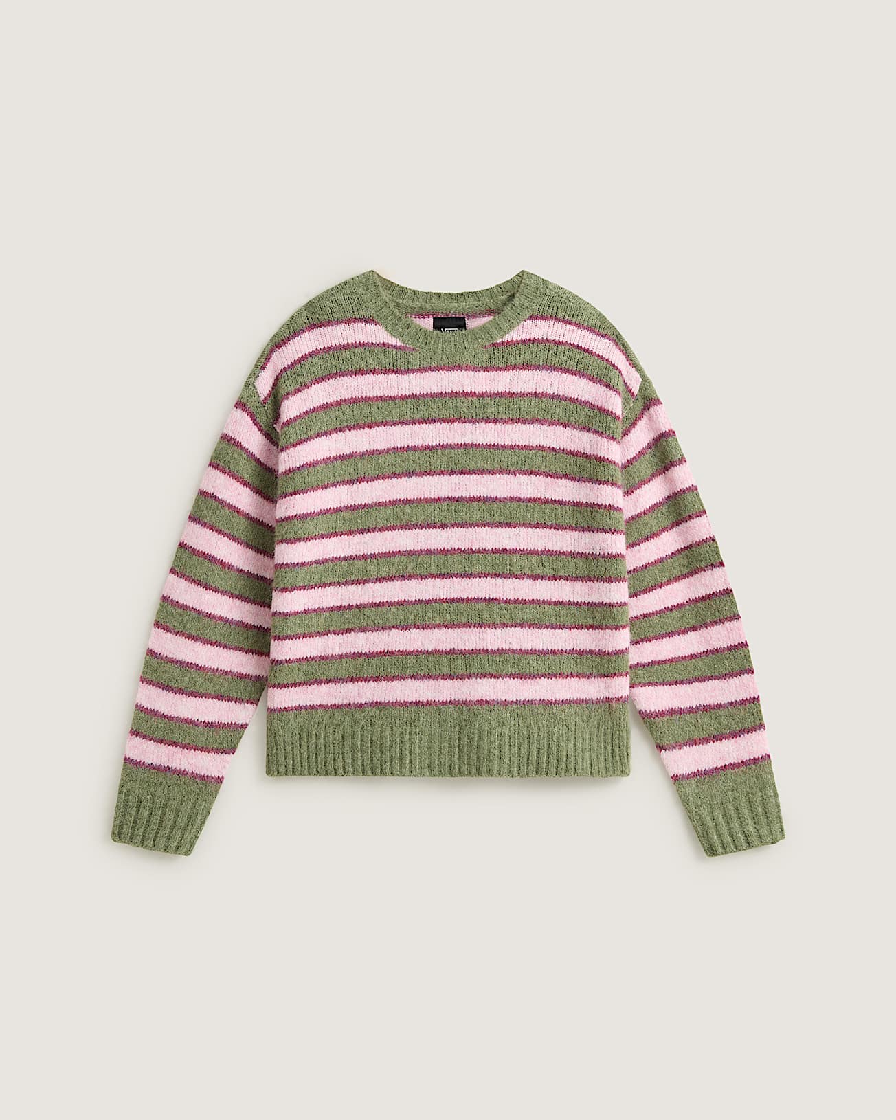 Rollins Stripe Sweater Green BalsamMystcMlbry VANS GreenPurple HERO