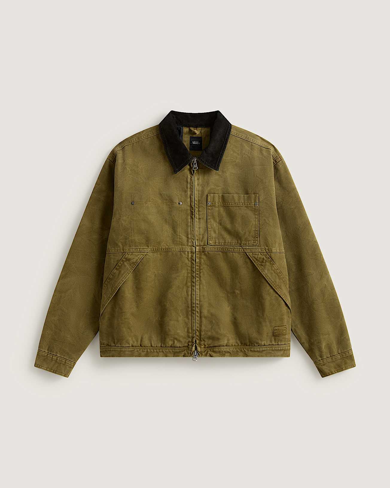 Nico Chore Canvas Jacket Olive Brown VANS Beige HERO