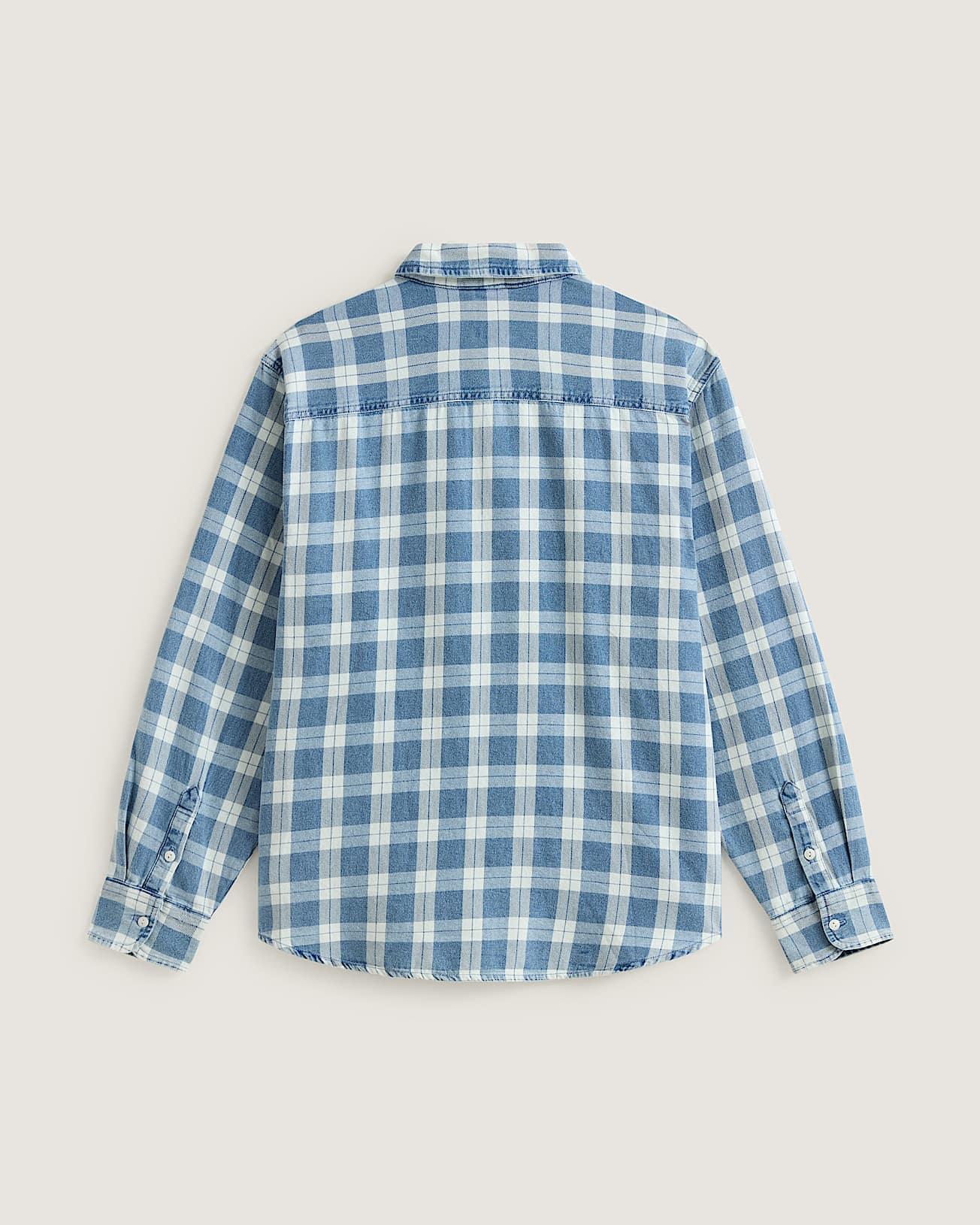 Camicia Oxford a maniche lunghe a tinta unita Lawson VANS Blu ALT1