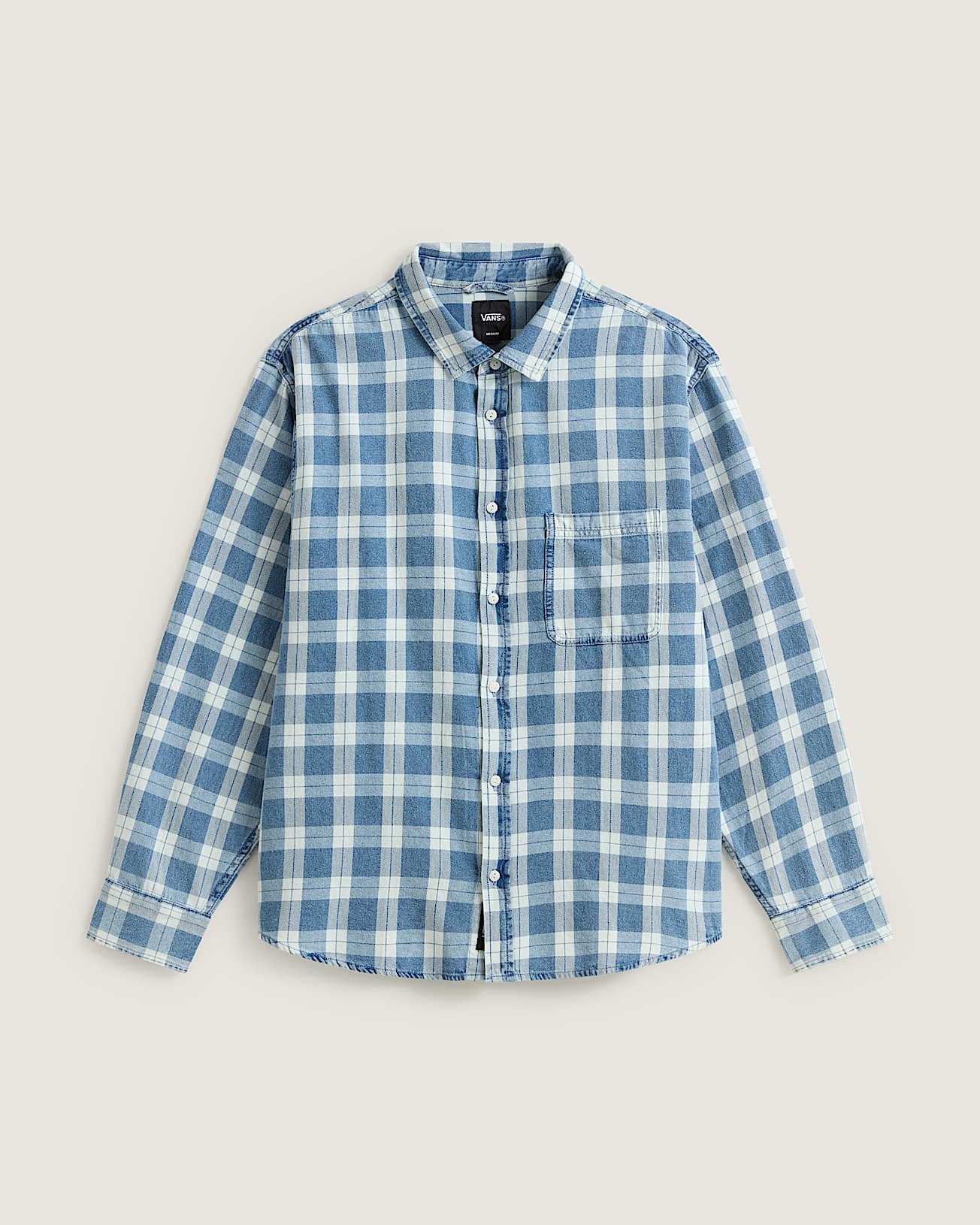 Camicia Oxford a maniche lunghe a tinta unita Lawson VANS Blu HERO