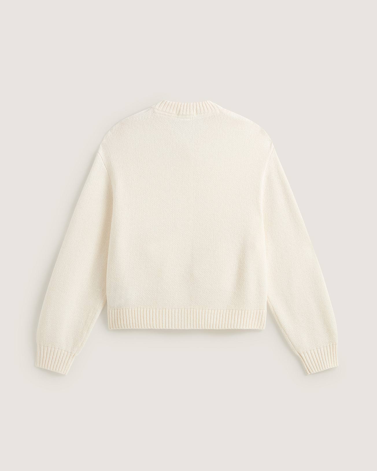 Gilet Teddy Round Neck VANS Blanc ALT1