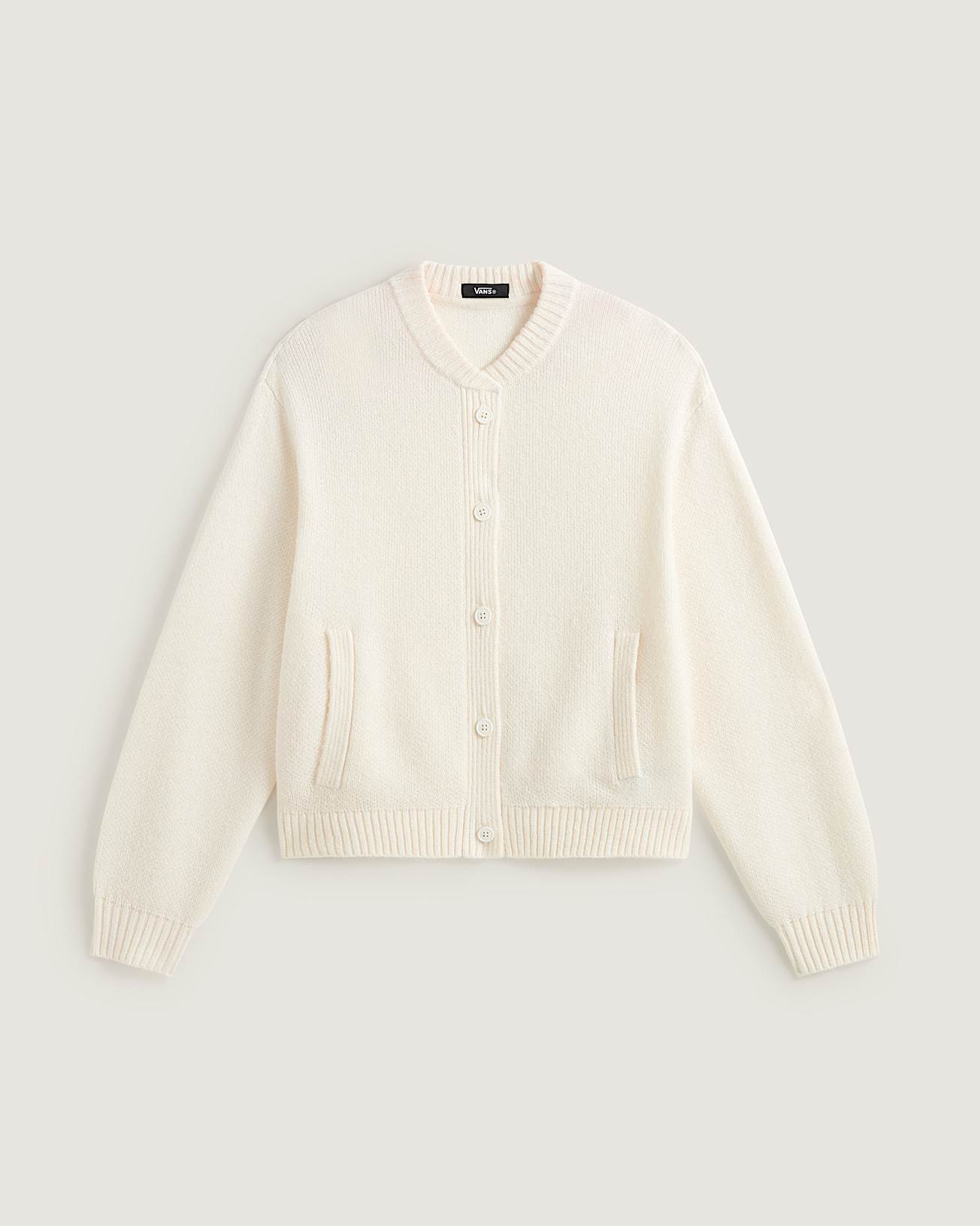 Gilet Teddy Round Neck VANS Blanc HERO