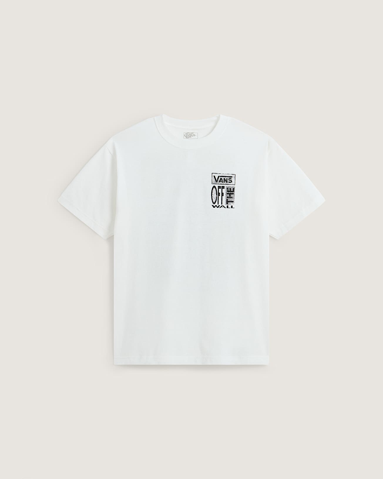 Cut and Paste SS Tee White VANS Bianco HERO