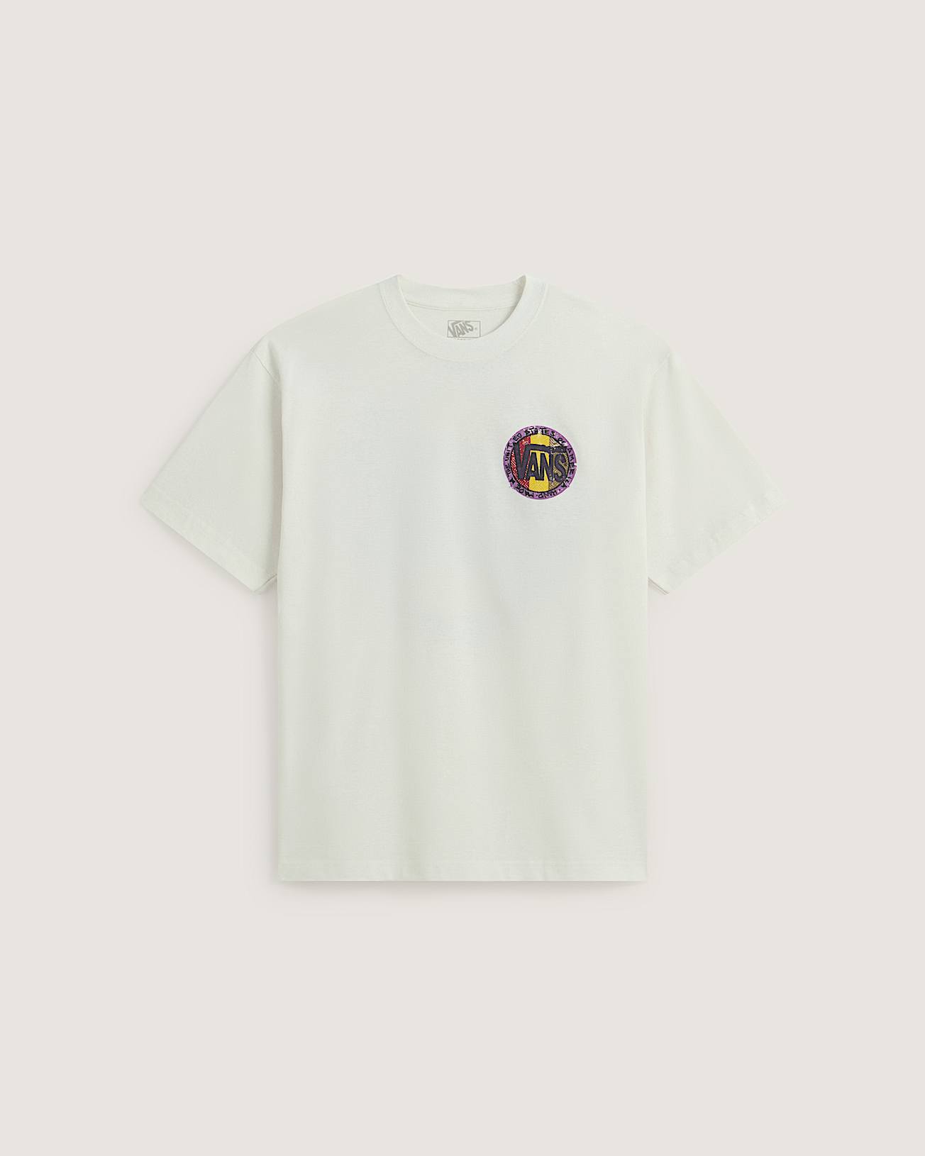 Blotched Circle SS Tee marshmallow VANS Bianco HERO
