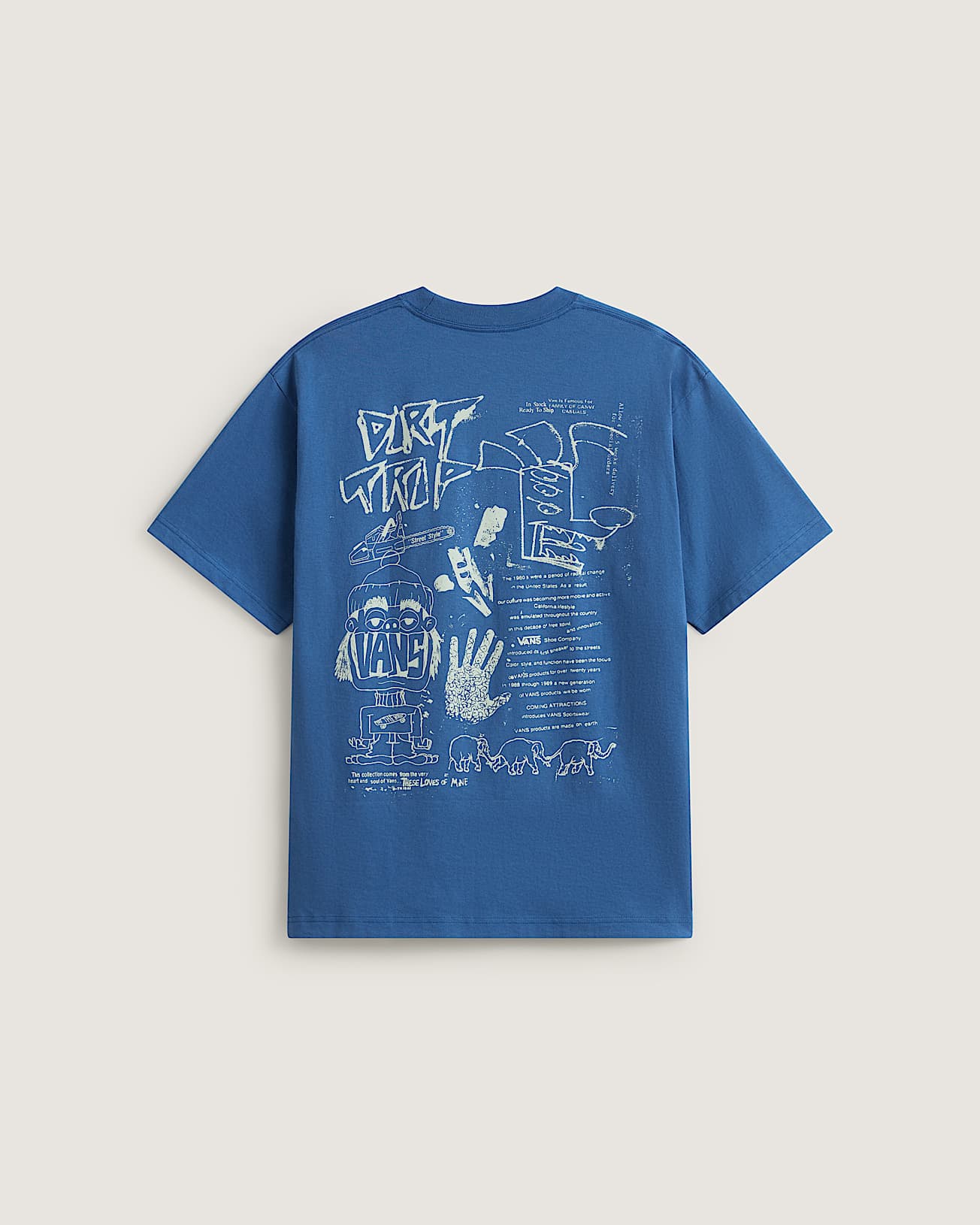 Dirt Trip SS Tee True Navy VANS Bleu ALT1
