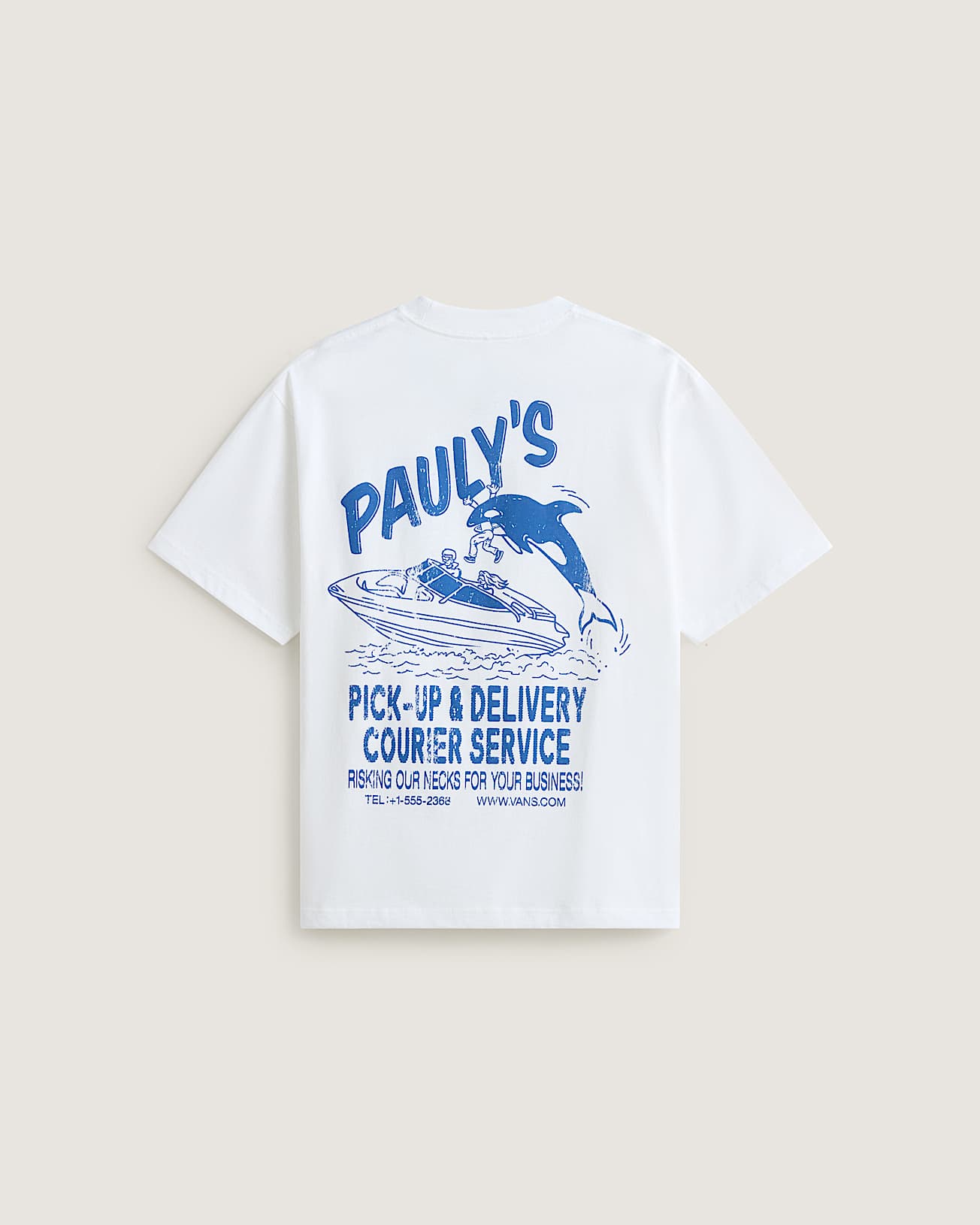 Camiseta Paulys Delivery VANS Blanco ALT1