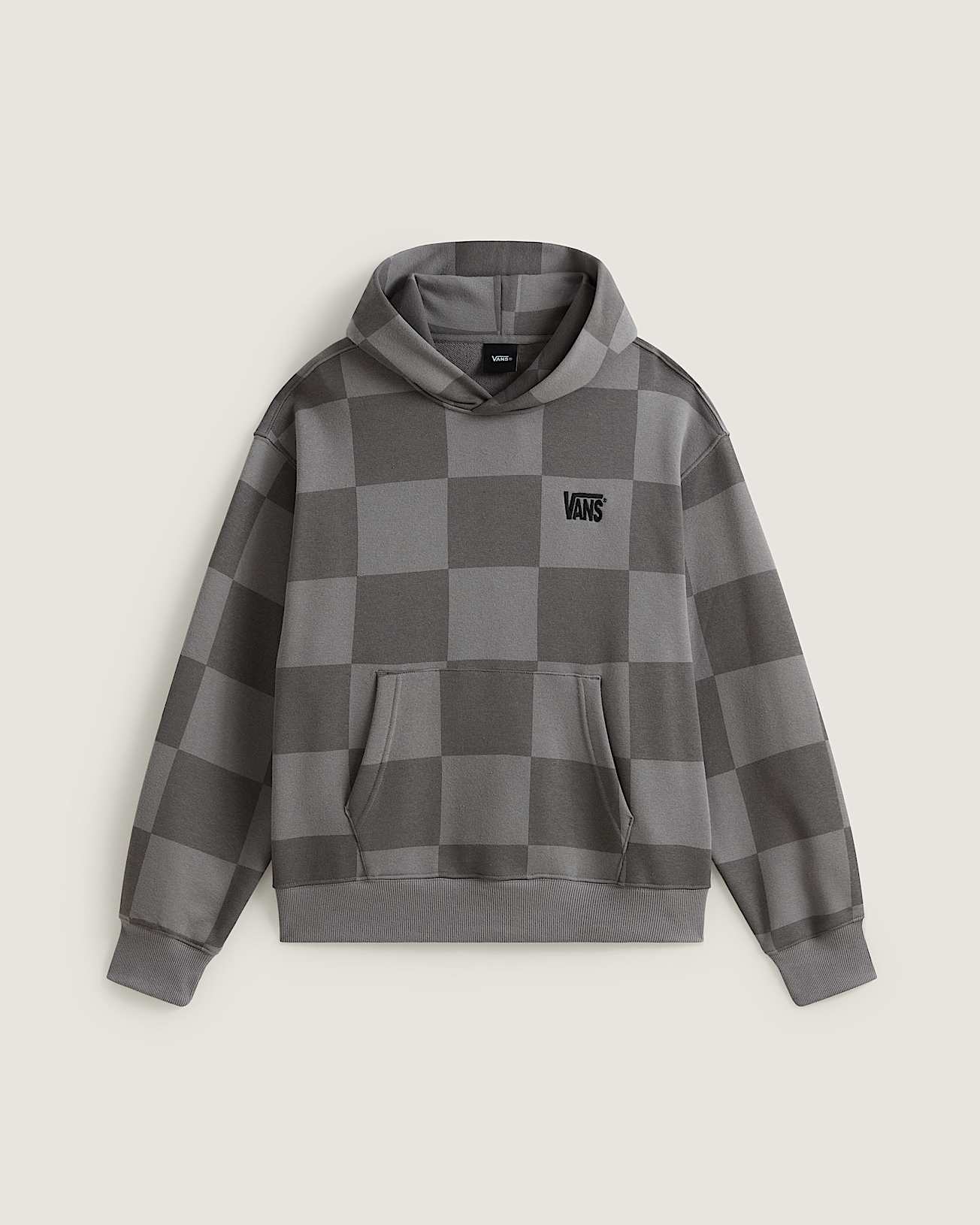 Sweat  capuche Stretch Logo Checkerboard VANS Gris HERO