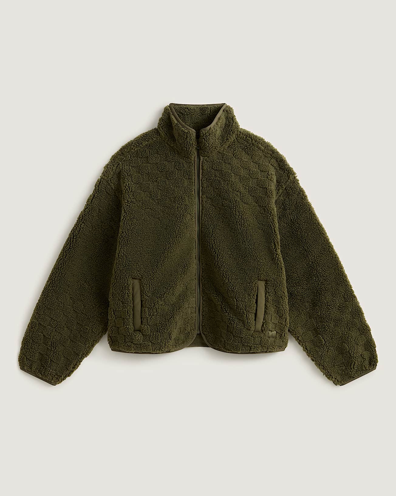 Queens High Pile Jacket Mossy Olive VANS Vert HERO