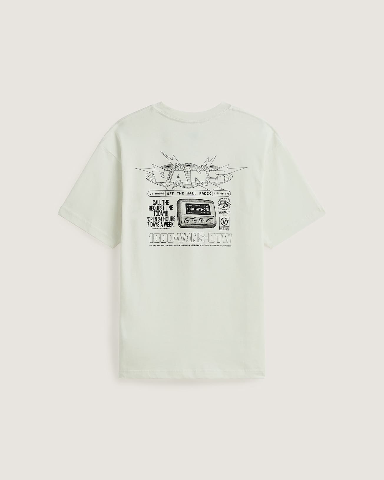 Vans Hotline Radio SS Tee marshmallow VANS Blanc ALT1