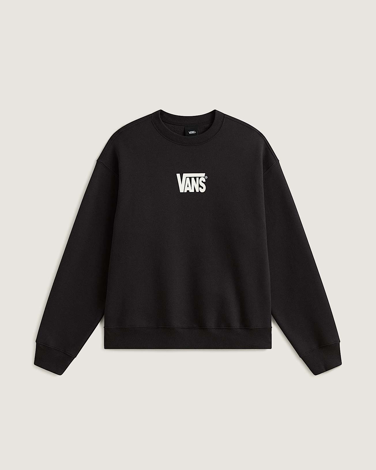 Stretch Logo Crew Sweatshirt VANS Black HERO