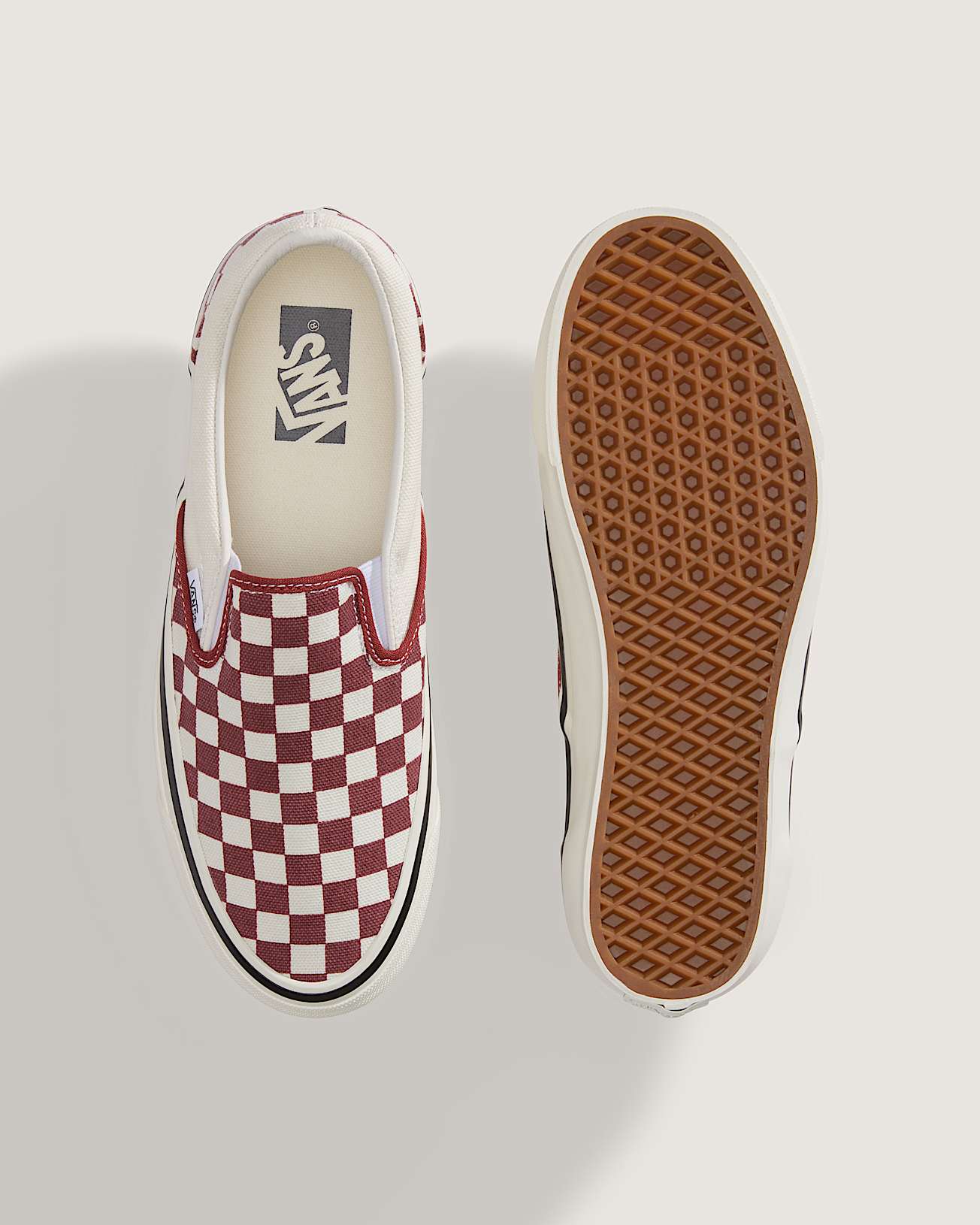 Premium Classic SlipOn Shoes VANS Red ALT2