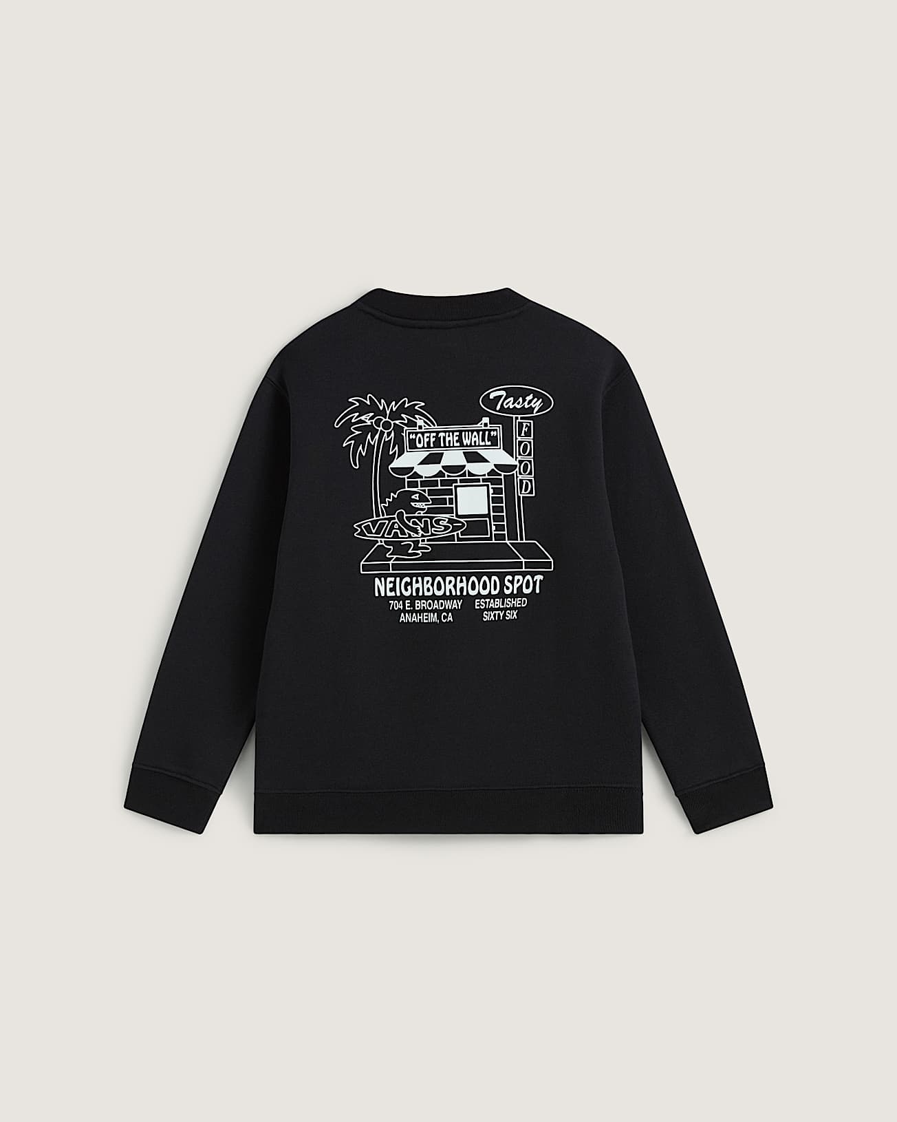 Dziecica bluza Food Spot Crew Pullover 814 lat VANS Czarny ALT1