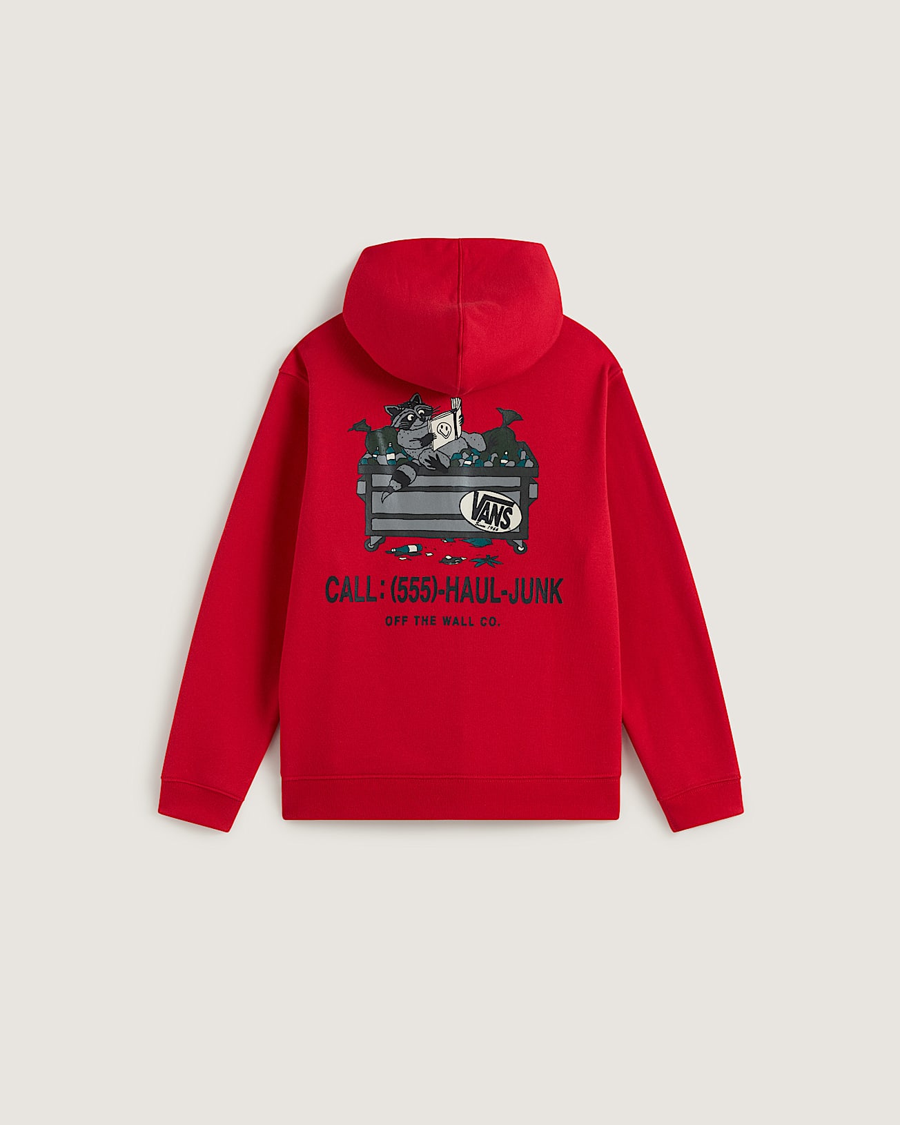 Kids Dumpster Raccoon Zip Hoodie 814 years VANS Red ALT1