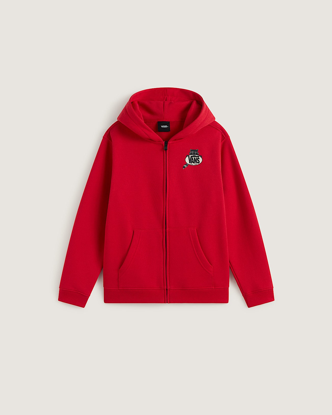 Kids Dumpster Raccoon Zip Hoodie 814 years VANS Red HERO