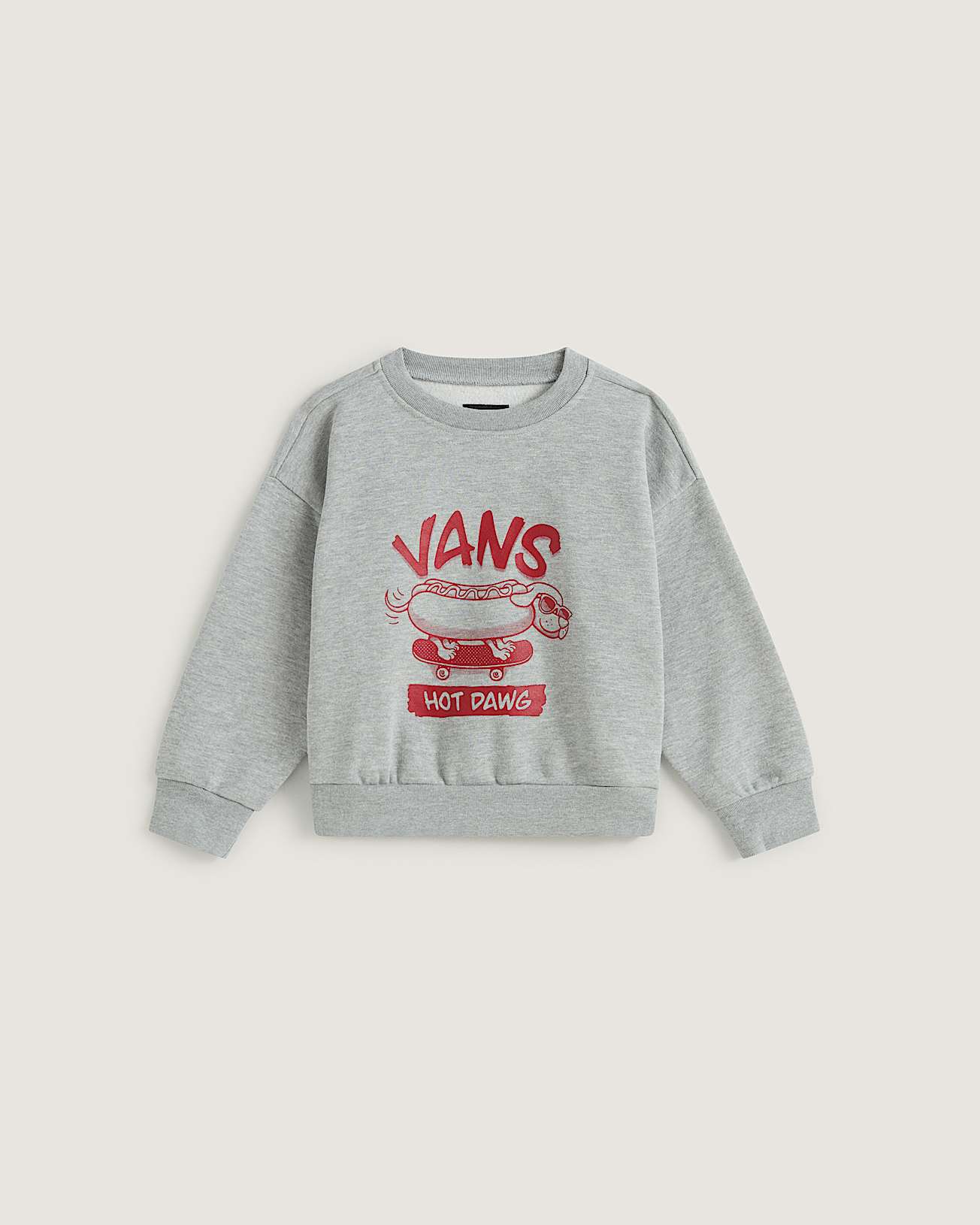 Kids Hot Dawg Crew Sweatshirt 28 years VANS Grey HERO