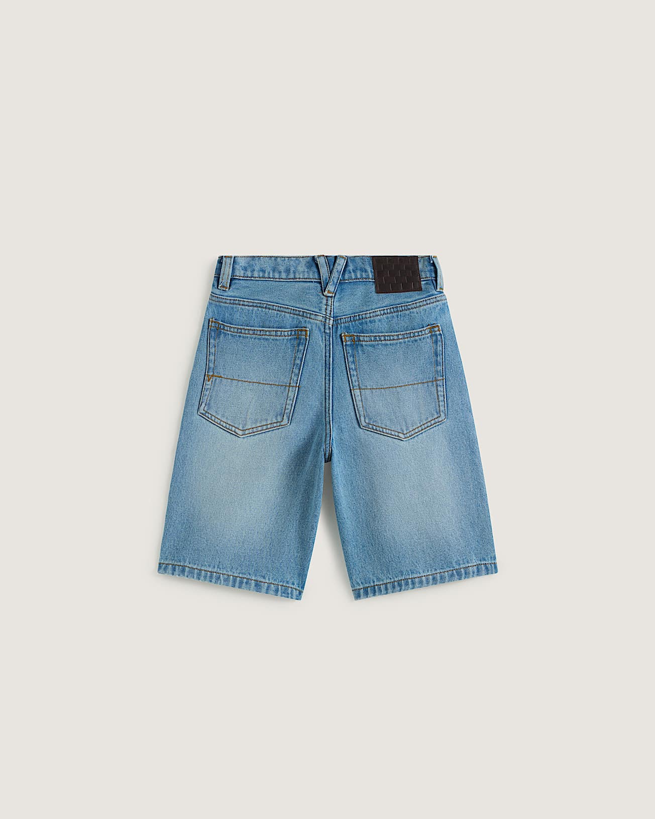 Kids Check5 Baggy Denim Shorts 814 years VANS Blue ALT1