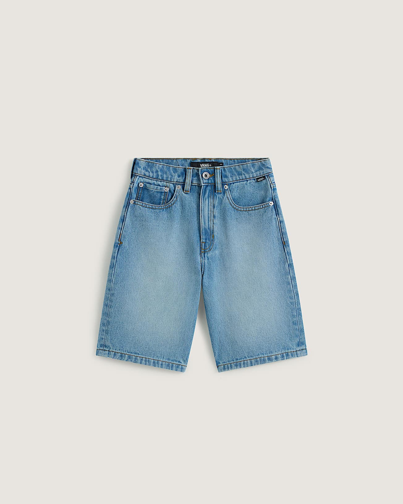 Kids Check5 Baggy Denim Shorts 814 years VANS Blue HERO