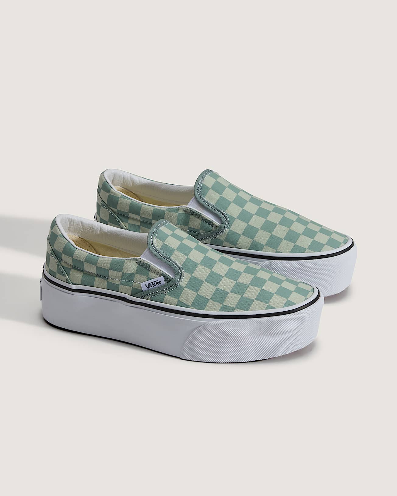 Scarpe Classic SlipOn Platform VANS Verde ALT1