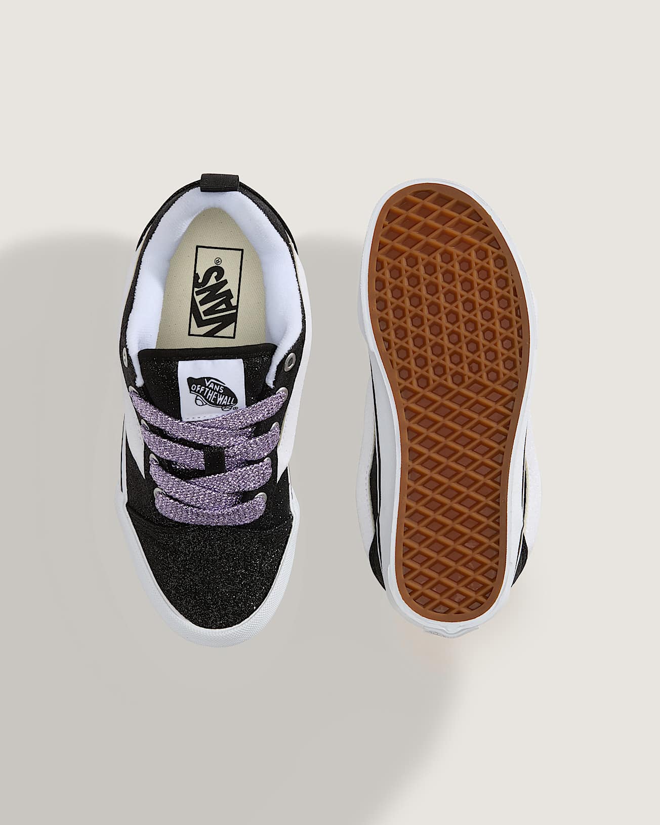 Jugendliche Knu Skool Schuhe 814 Jahre VANS Schwarz ALT2