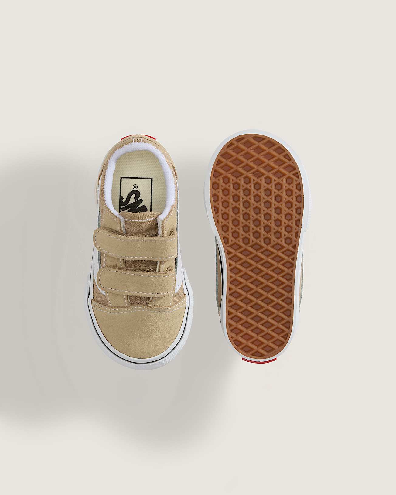 Scarpe Bambinoa Old Skool V 14 anni VANS Beige ALT2
