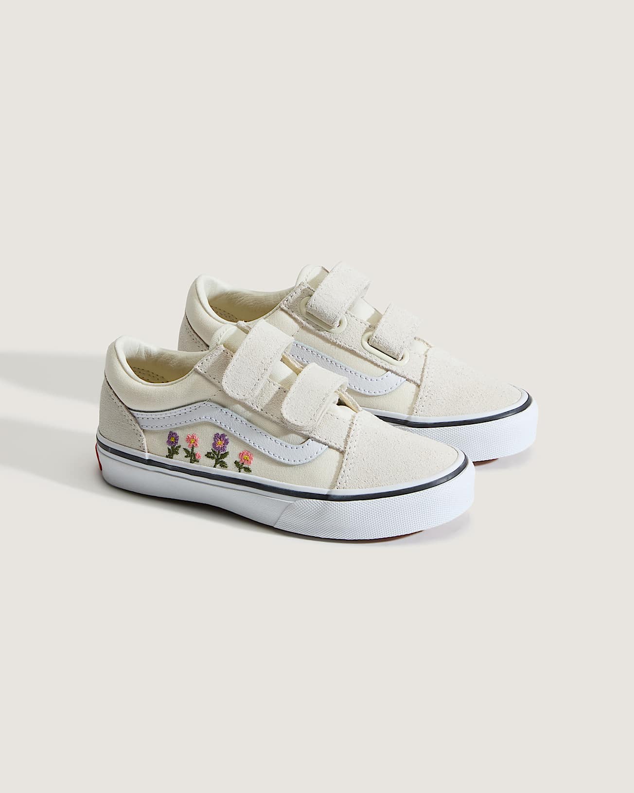 Scarpe Bambino Old Skool V 48 anni VANS Bianco ALT1