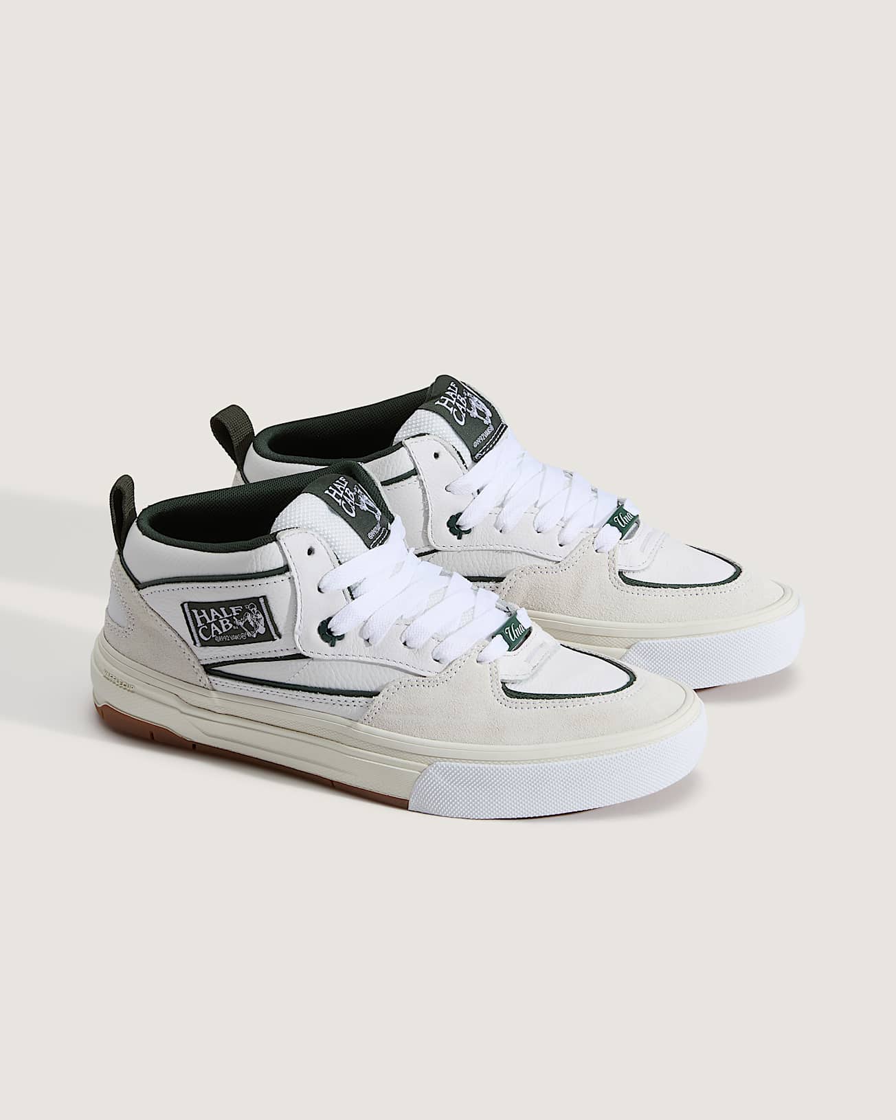 Chaussures Skate Half Cab Wafflecup VANS Blanc ALT1