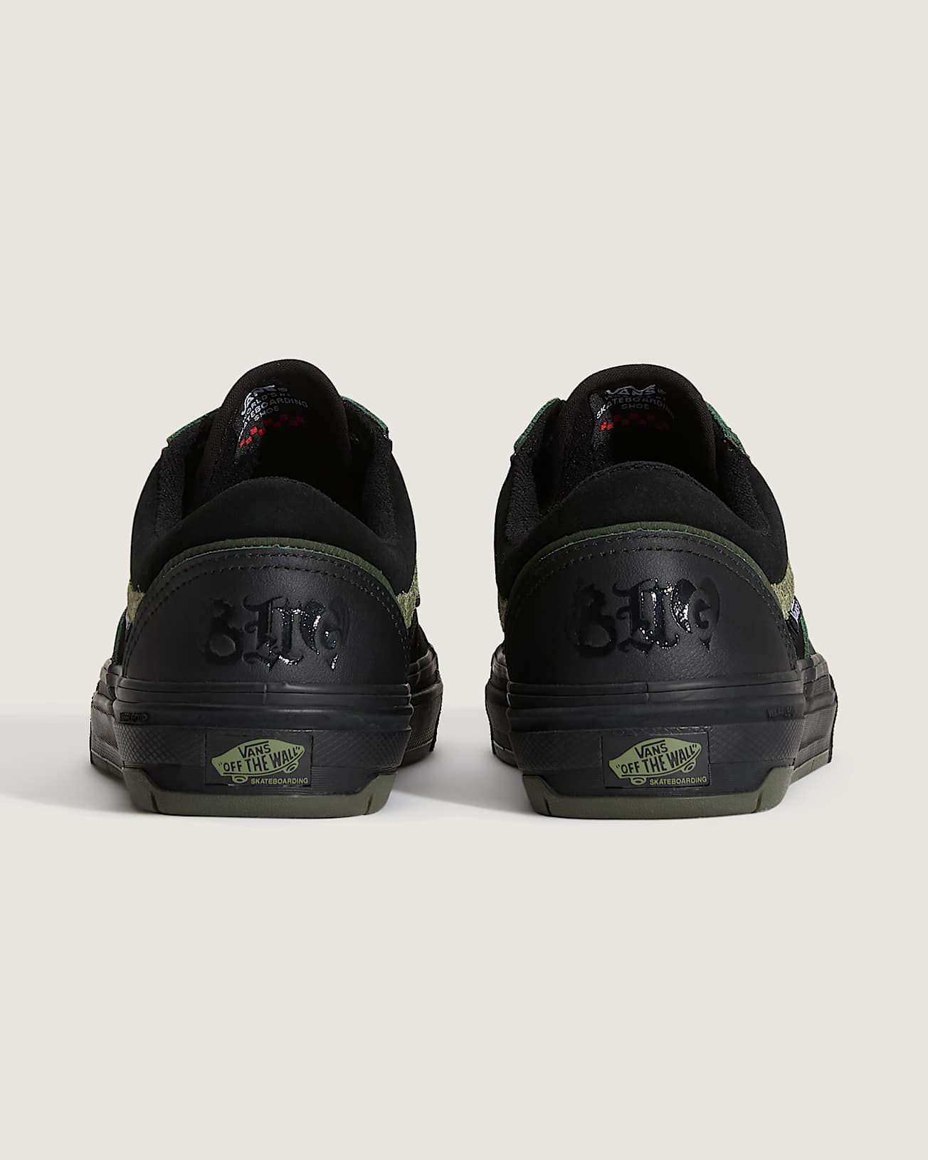 Skate Old Skool Wafflecup Shoes VANS BlackGreen ALT3