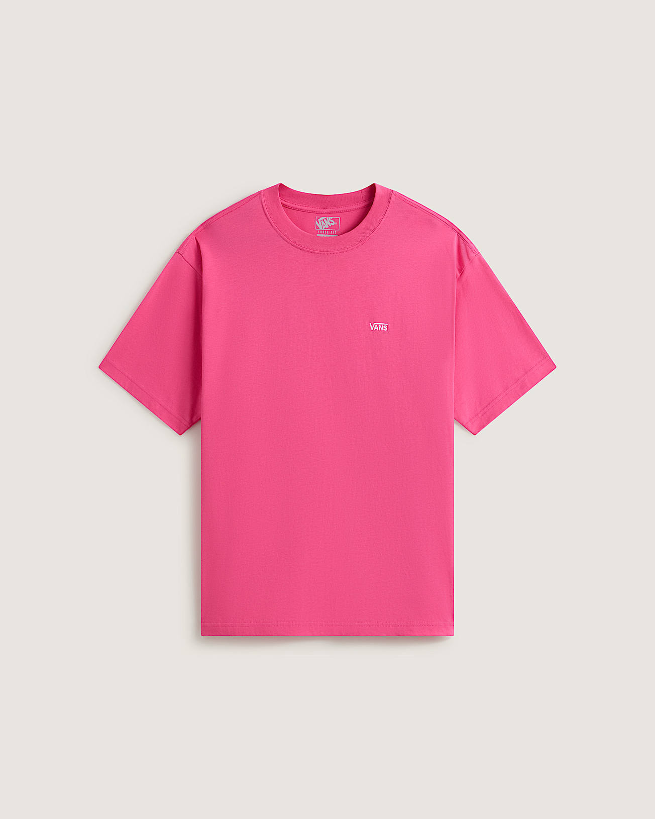 Maglietta Left Chest Logo II VANS Rosa HERO