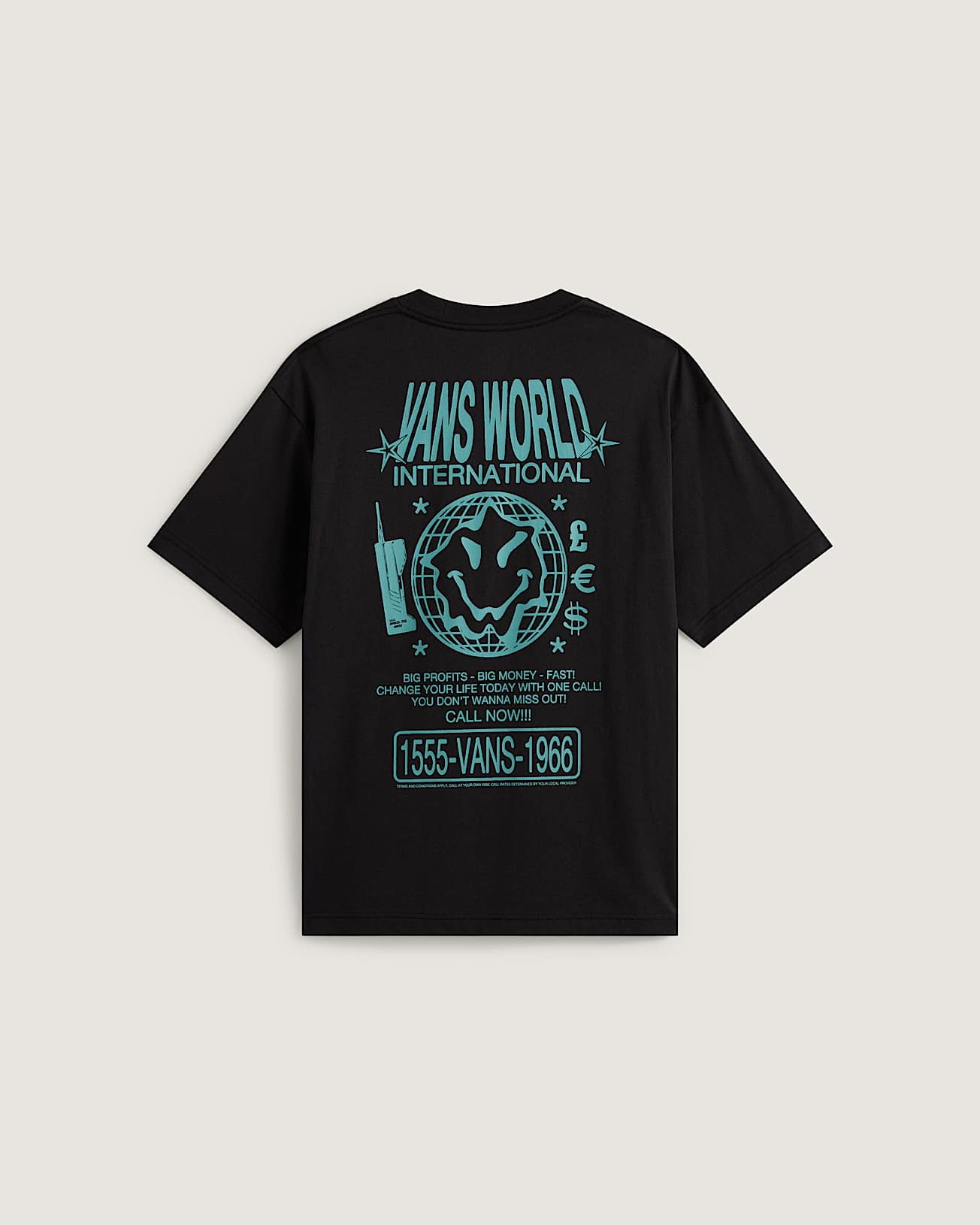 Vans World Intl SS Tee Black VANS Nero ALT1