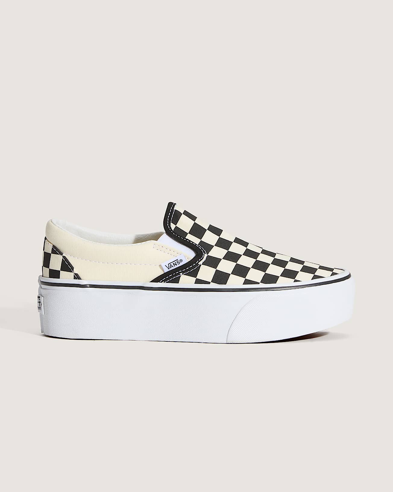 Classic SlipOn Platform Shoes VANS BlackWhite ALT5