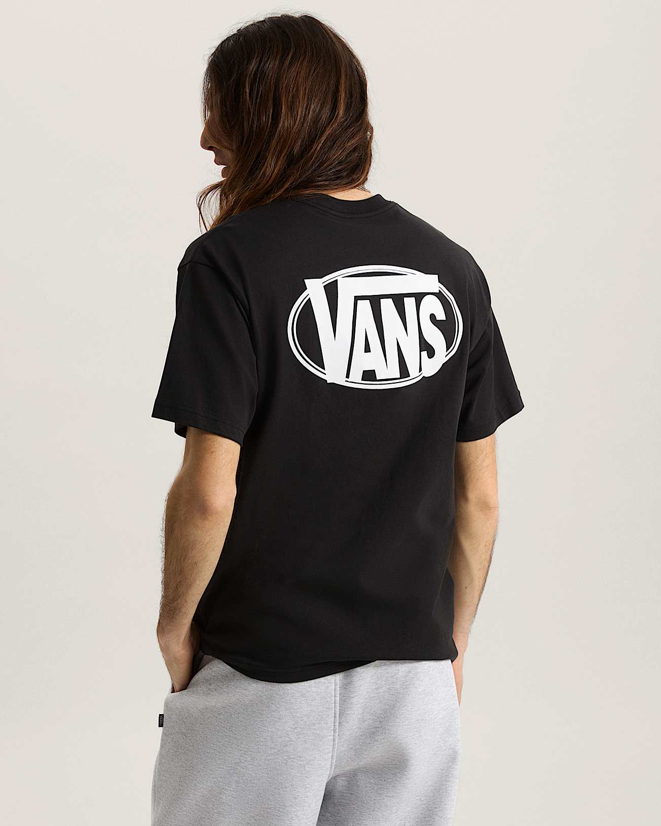 Oval Logo Loose SS Tee Black VANS Schwarz ALT3