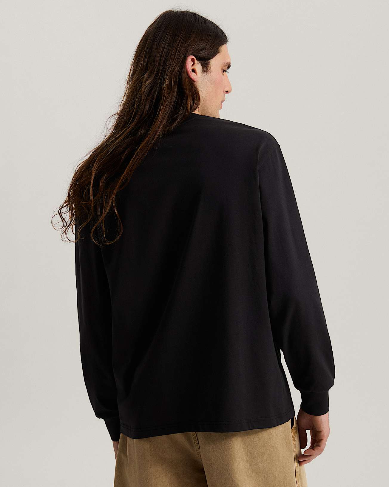 LEFT CHEST II LOOSE  Long Sleeve TShirt VANS Black ALT3