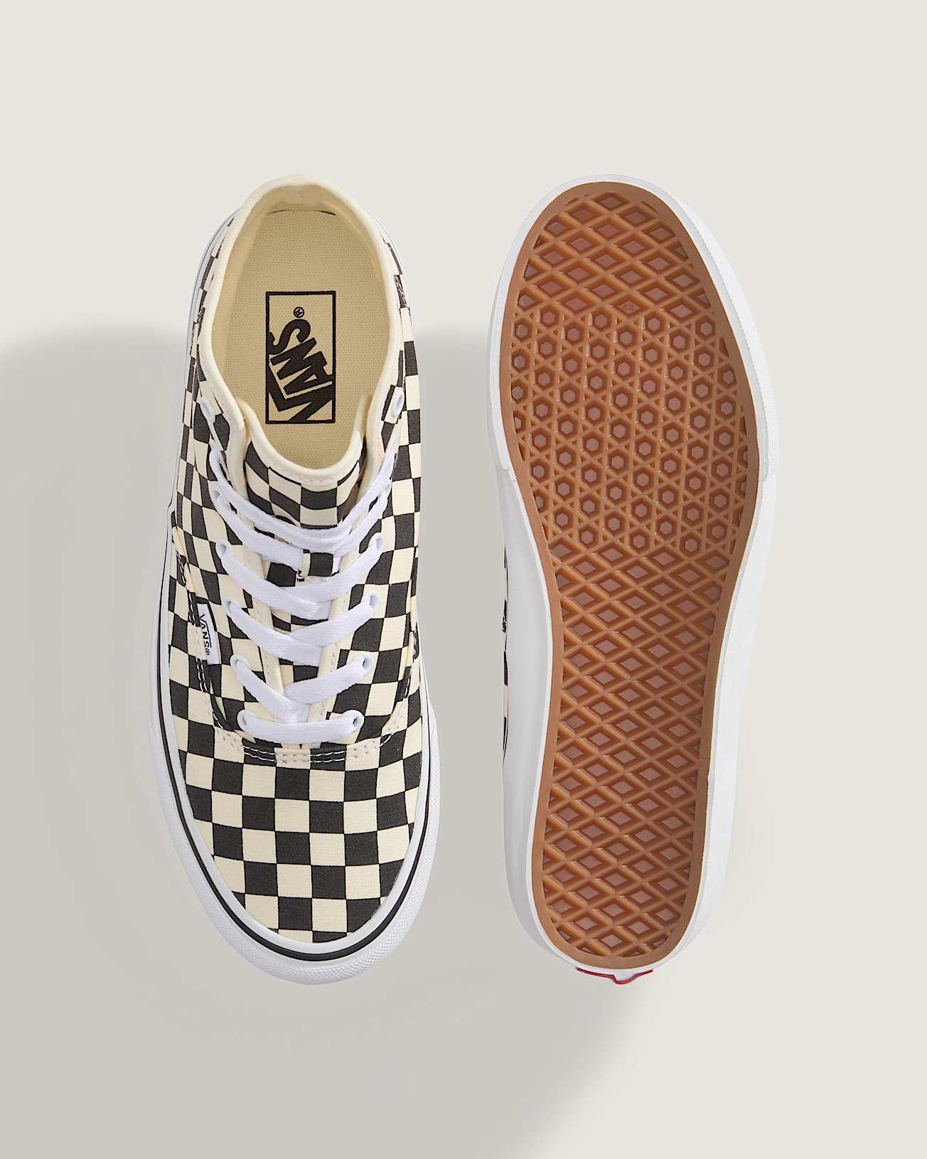 Chaussures Authentic Hi 20 Checkerboard VANS Noir ALT2