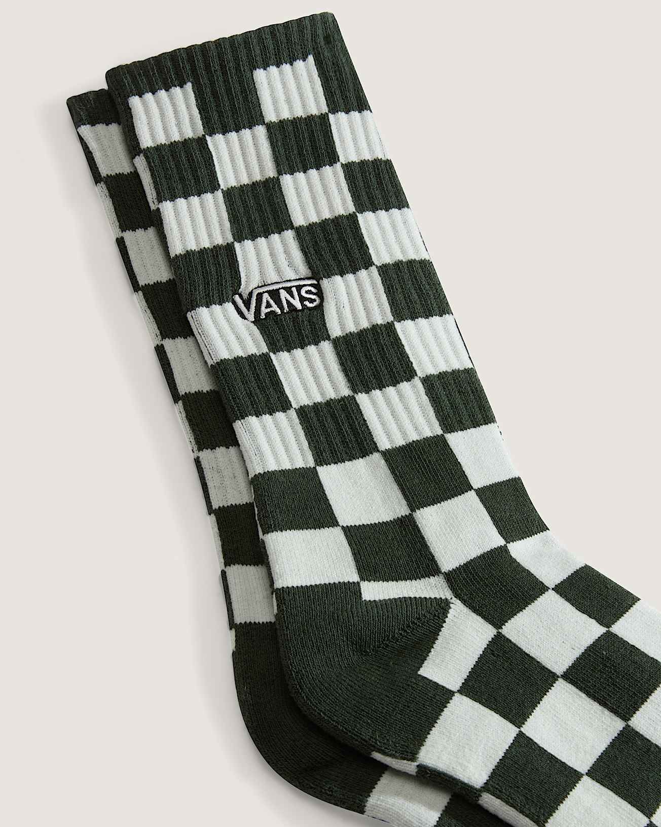 Calzettoni Checkerboard 2 paia VANS Verde ALT2