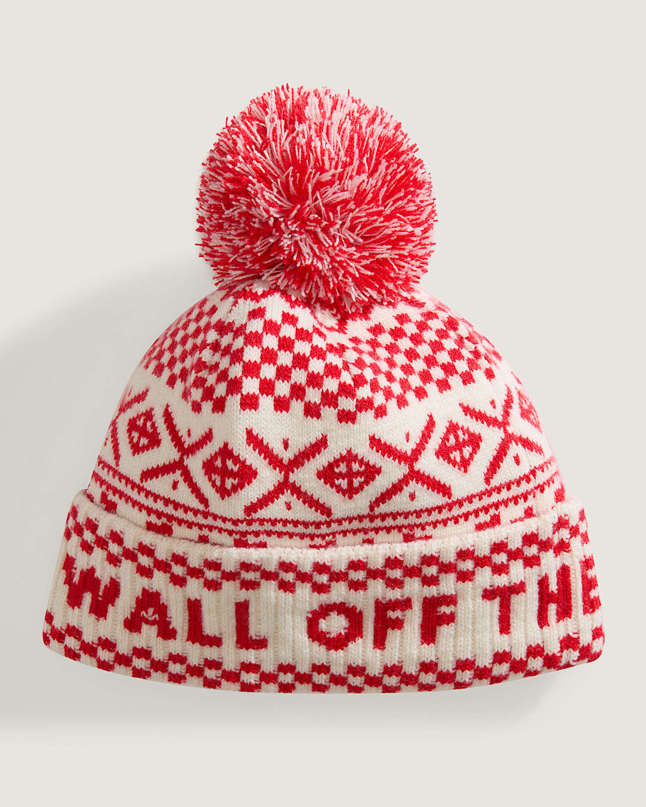 Ginger Fair Isle Pom Beanie VANS Red HERO