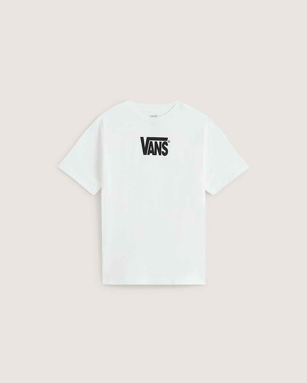 Kids Stretch Logo TShirt 814 Years VANS White HERO