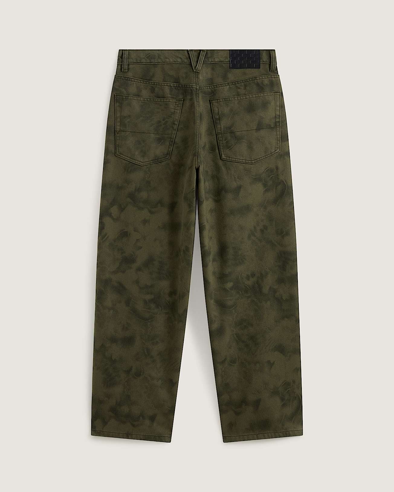 Pantaloni baggy in denim stampato Check5 VANS Verde ALT1