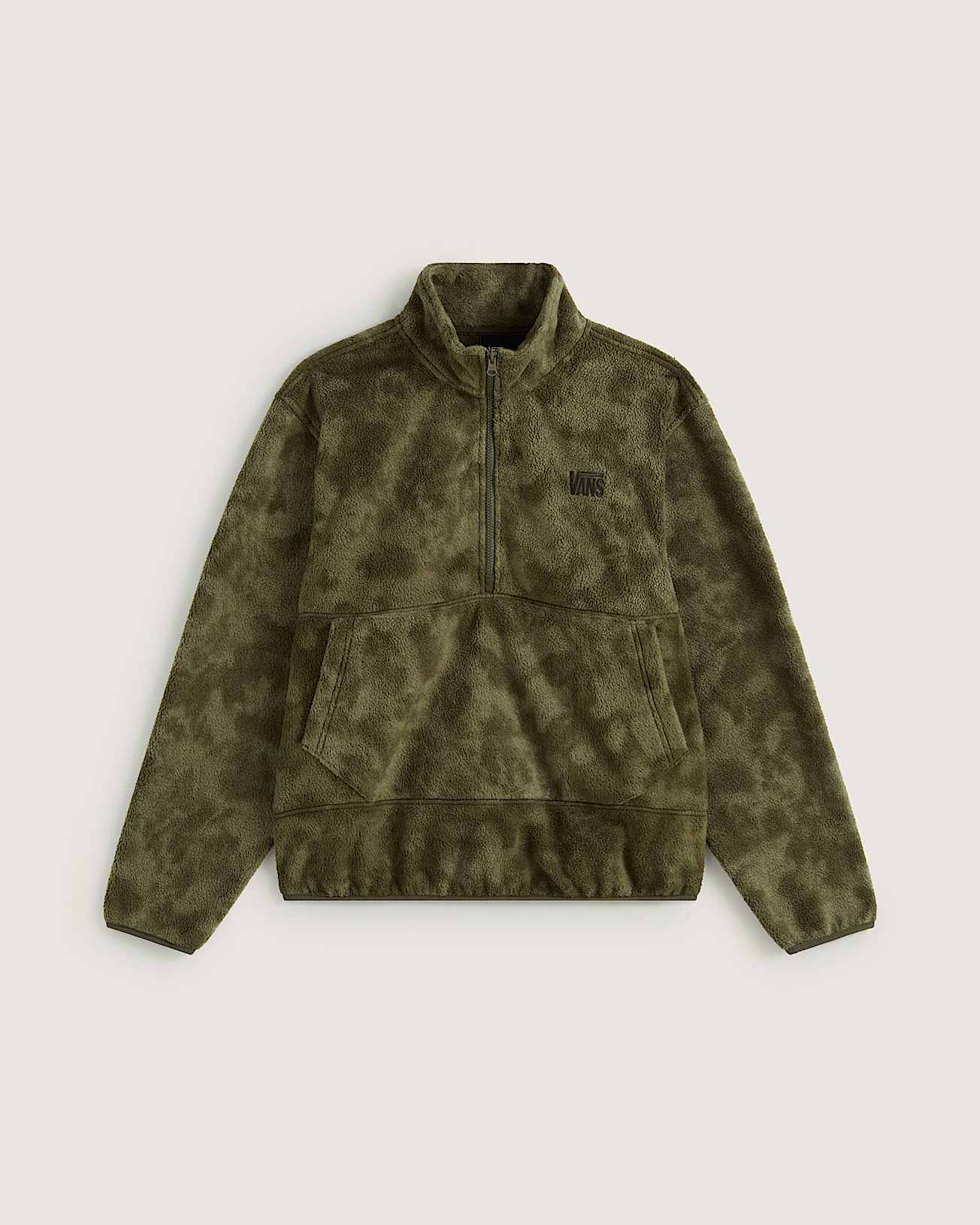High Pile Half Zip Polar Fleece Sweatshirt VANS Groen HERO