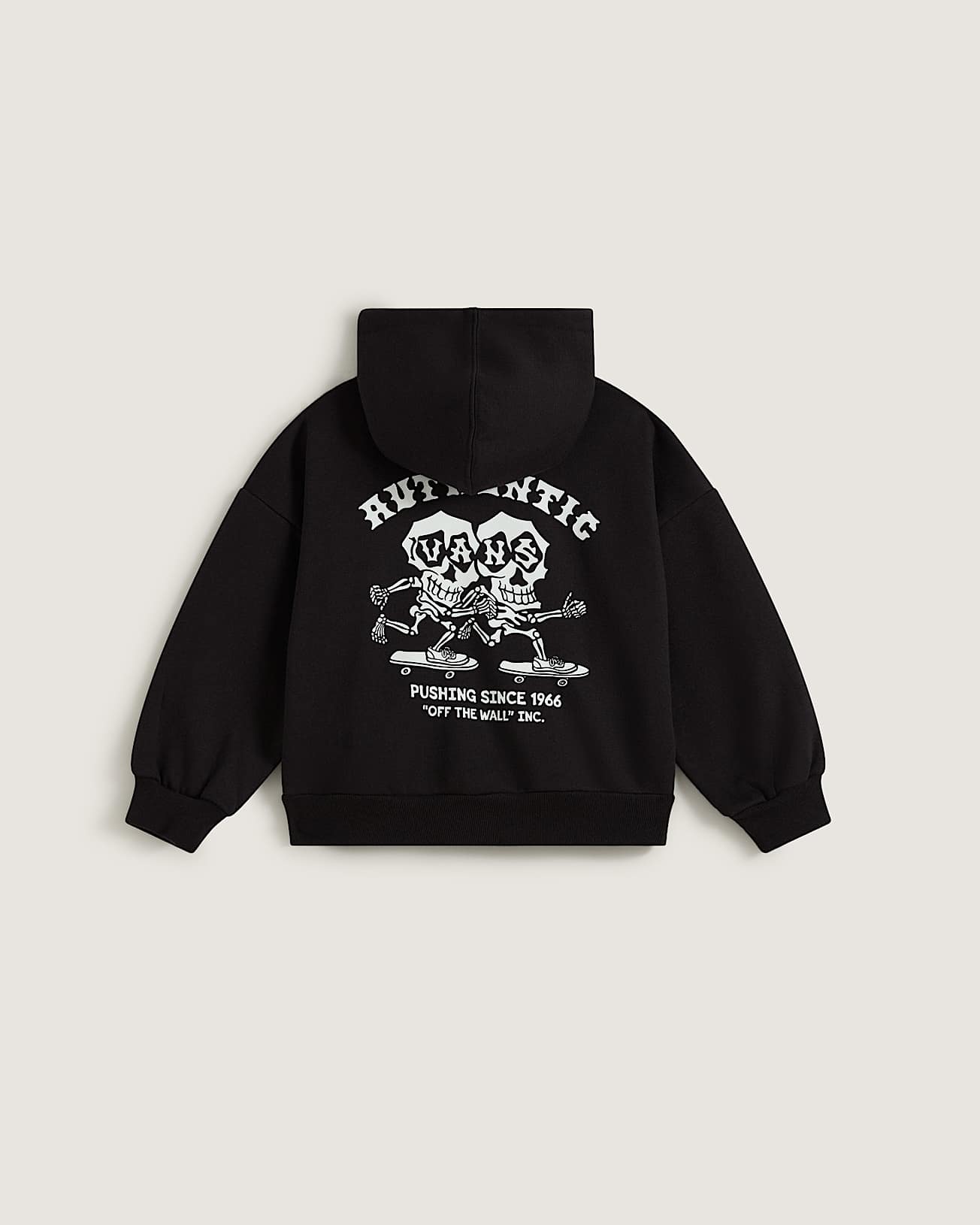 Dziecica bluza z kapturem Twin Skulls Zip 28 lat VANS Czarny ALT1