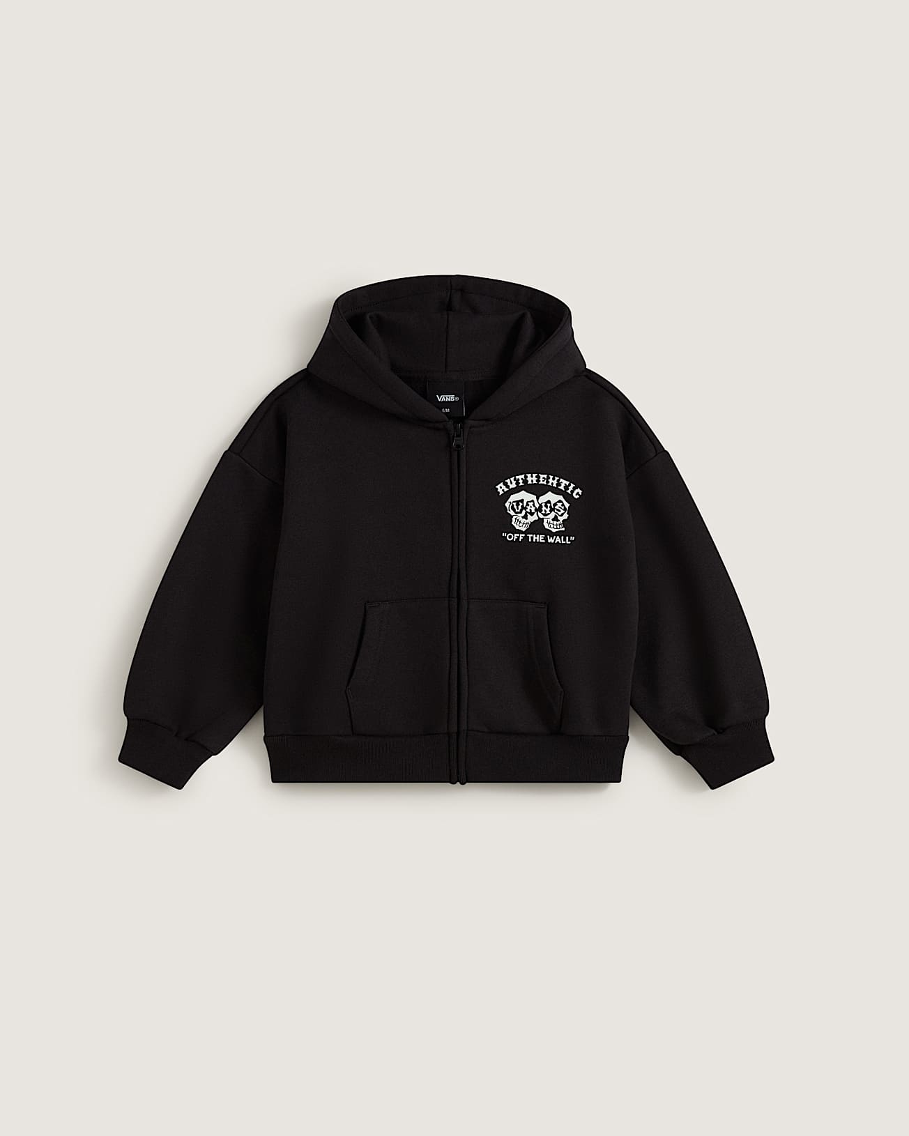 Dziecica bluza z kapturem Twin Skulls Zip 28 lat VANS Czarny HERO