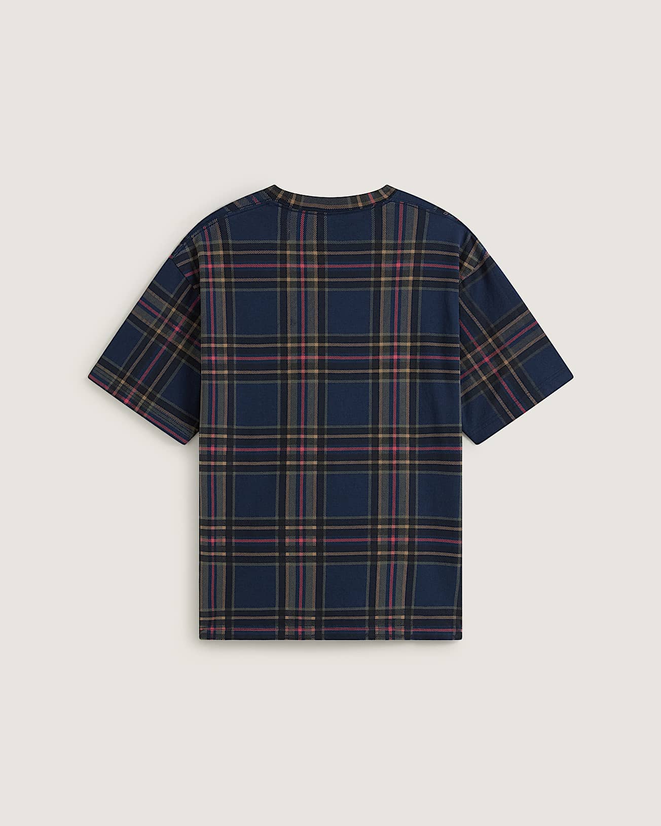 Tshirt Printed Plaid VANS Bleu ALT1